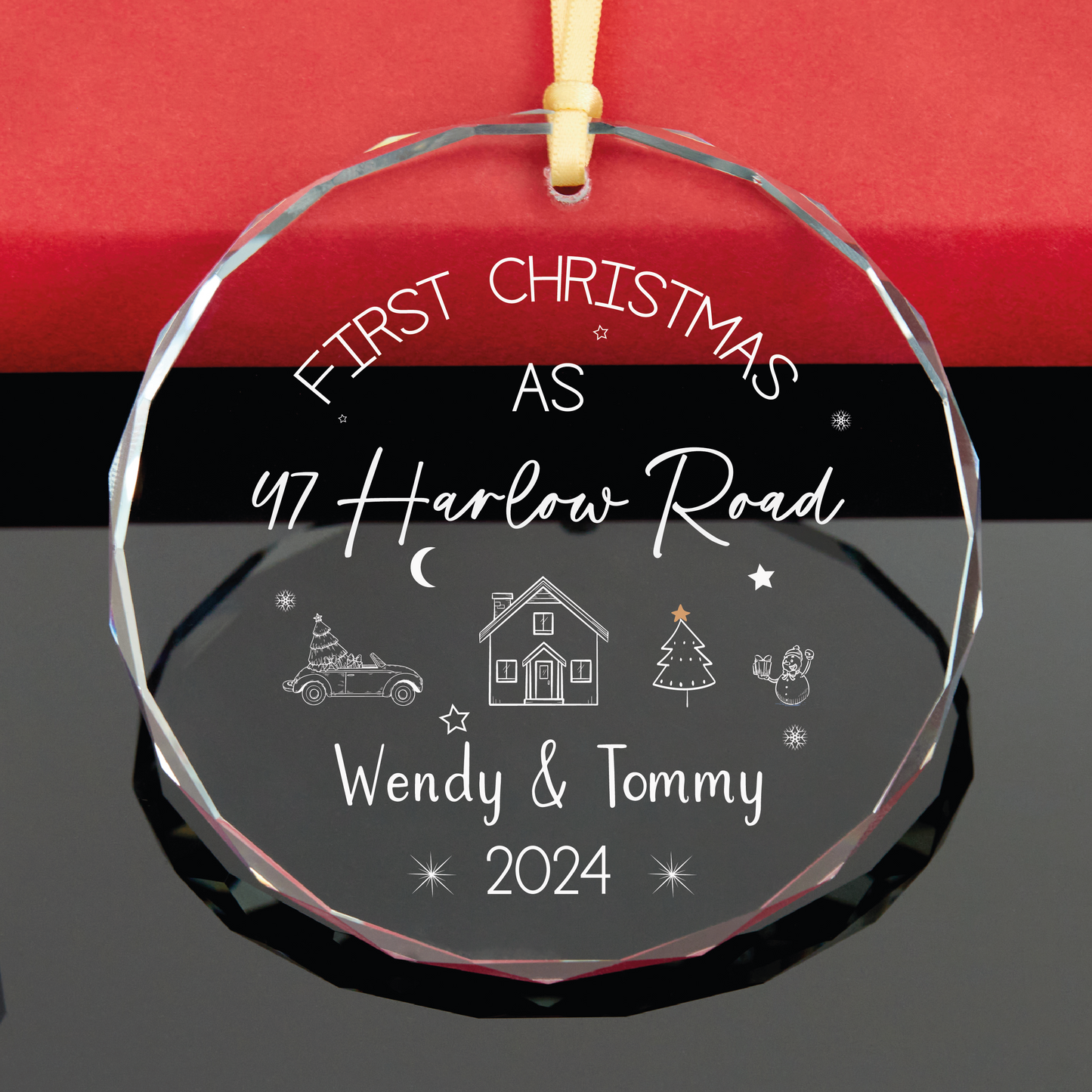Personalized New Home Ornament, Realtor Gift