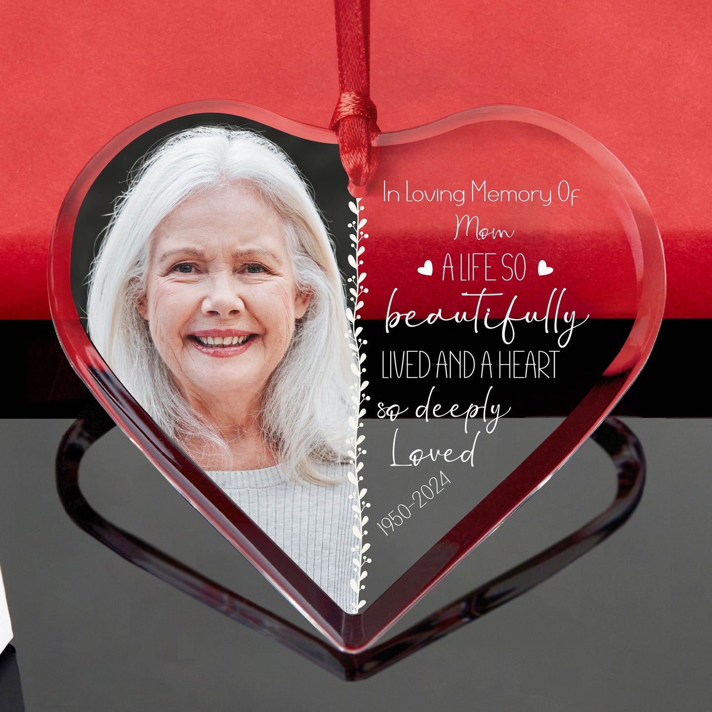 Personalized Remembrance Memorial Christmas Ornament