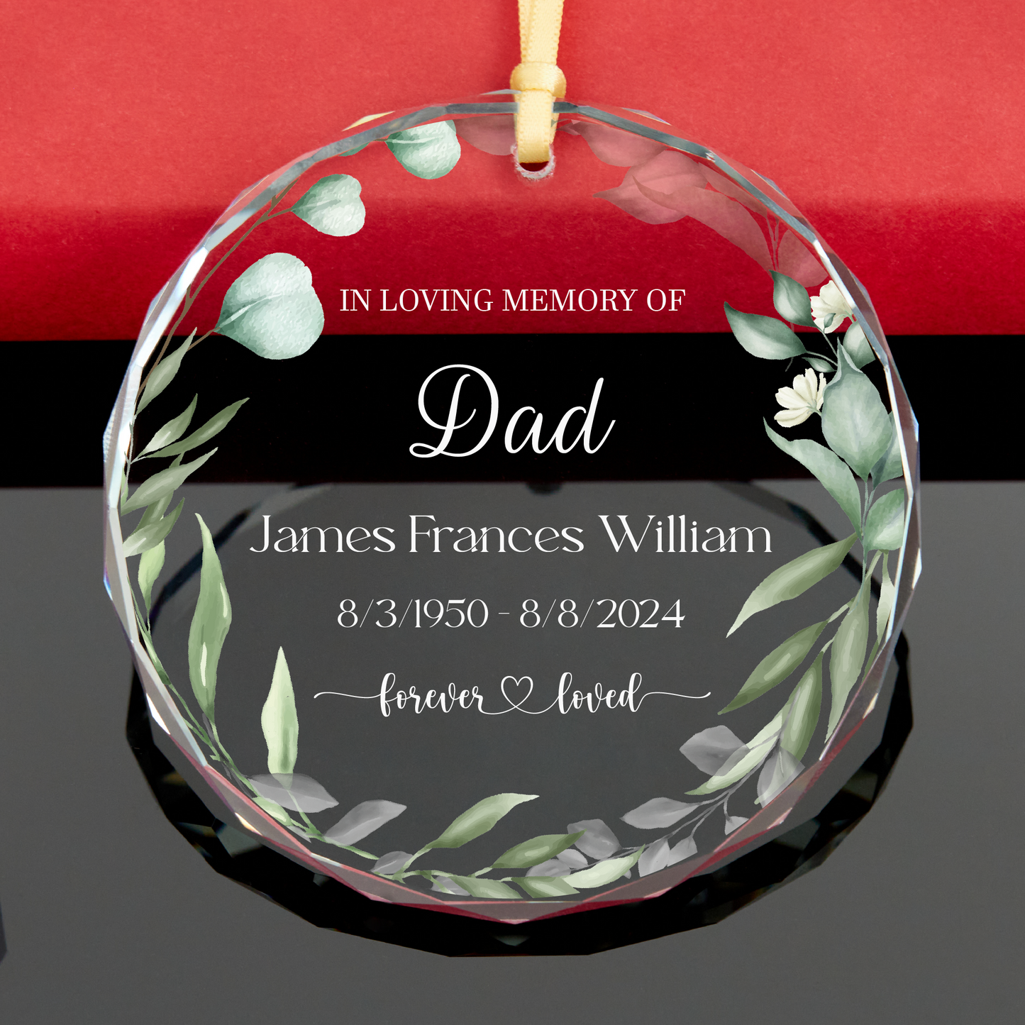 Personalized Memorial Christmas Ornament • In Loving Memory Ornament • Remembrance Gift