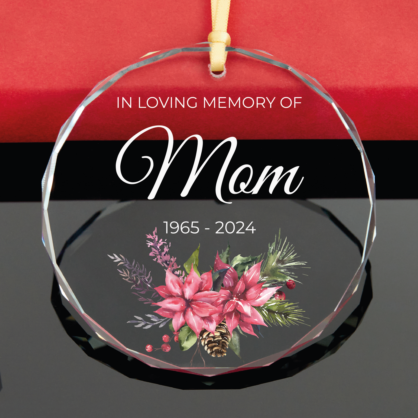 Personalized Memorial Christmas Ornament, Beareavement Gift