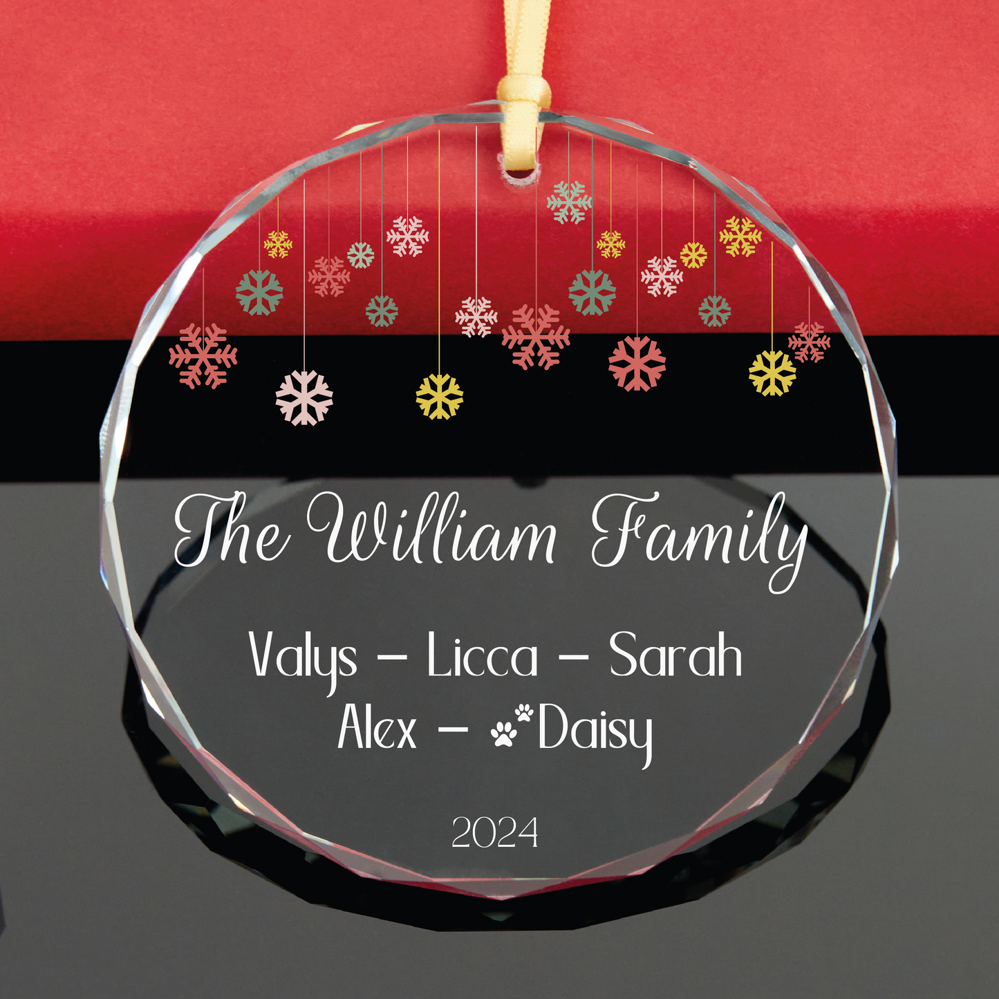Personalized Family Christmas Ornament