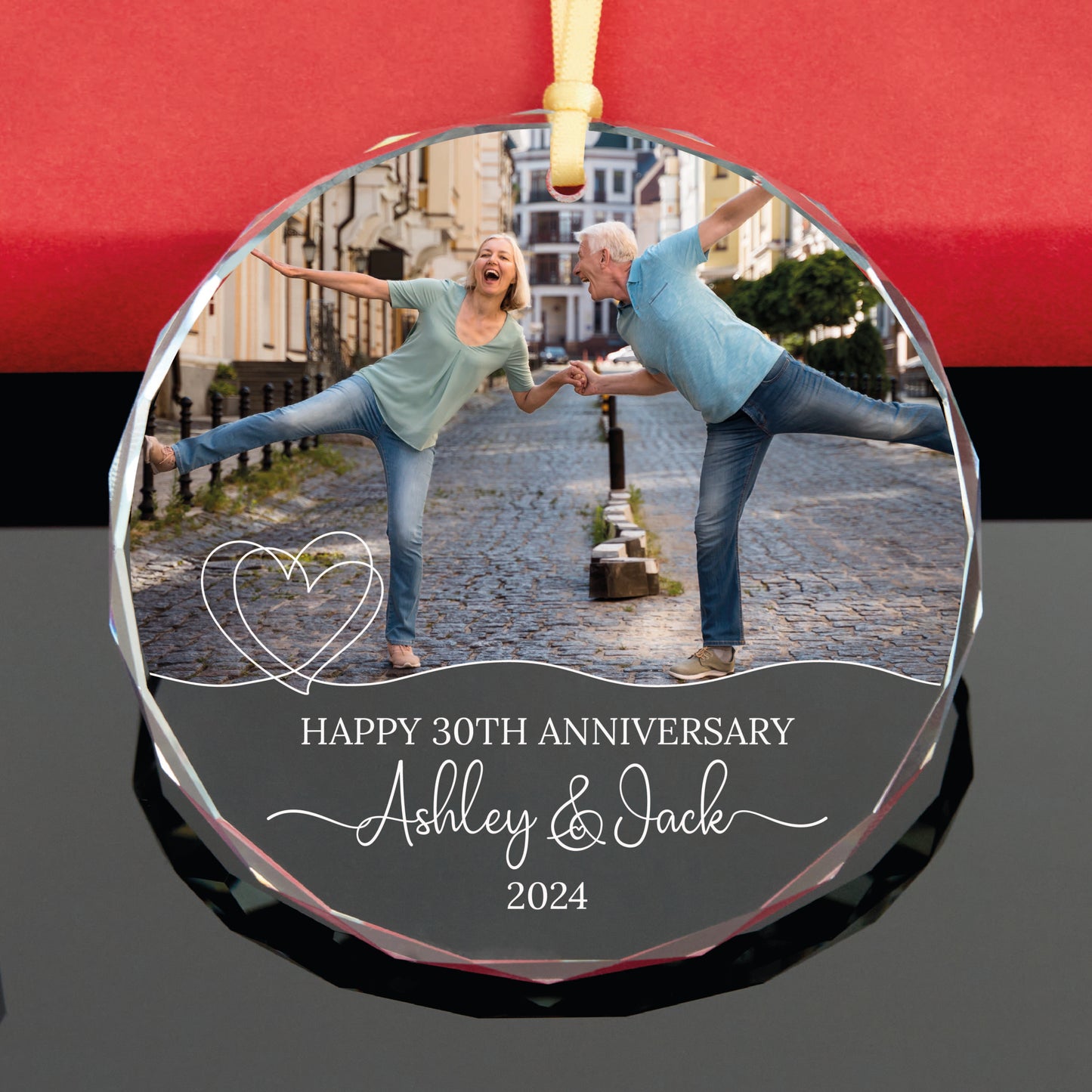 Personalized Anniversary Christmas Ornament