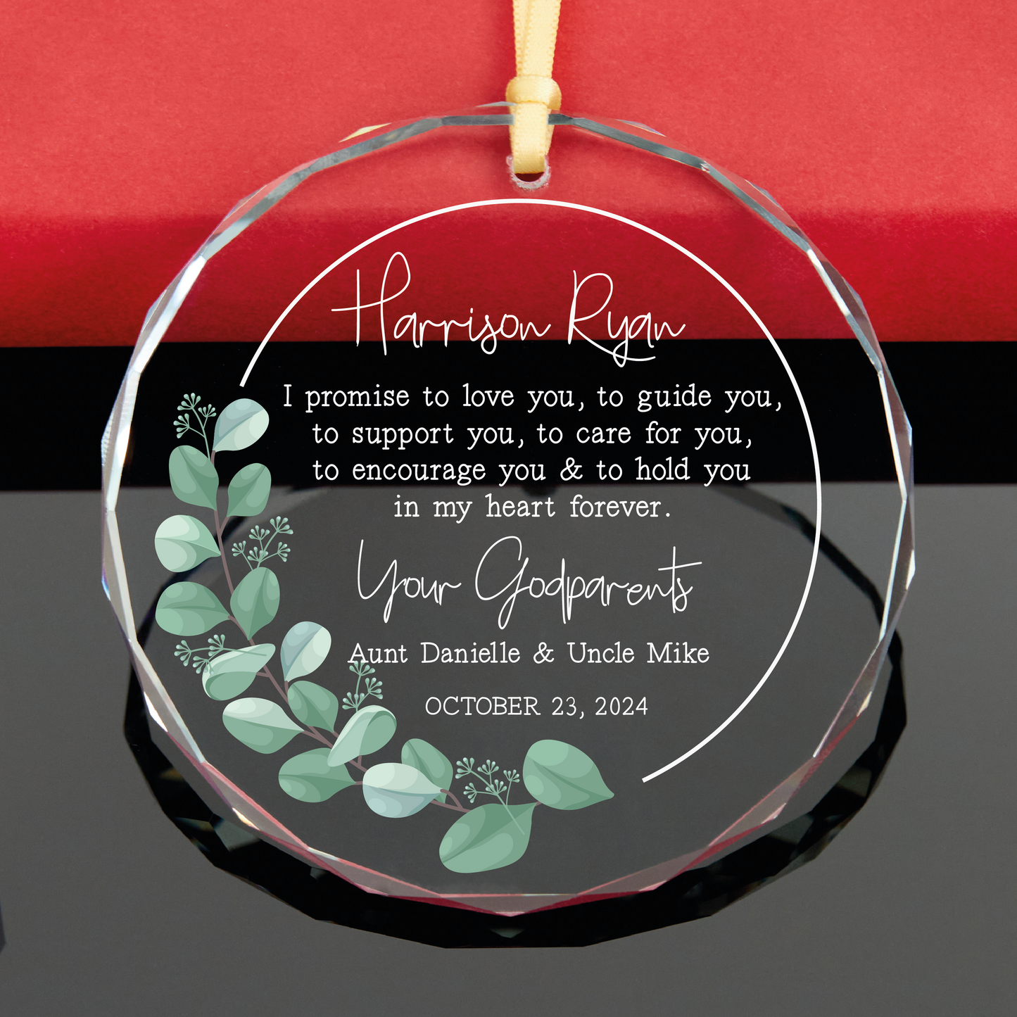 Personalized Baby Baptism Ornament