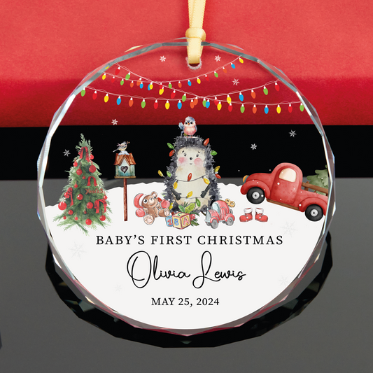 Personalized Baby First Christmas Ornament
