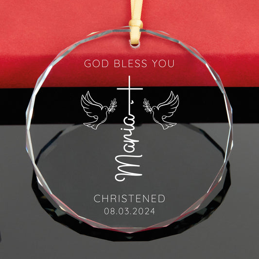 Personalized Baptism Ornament, Christening Gift
