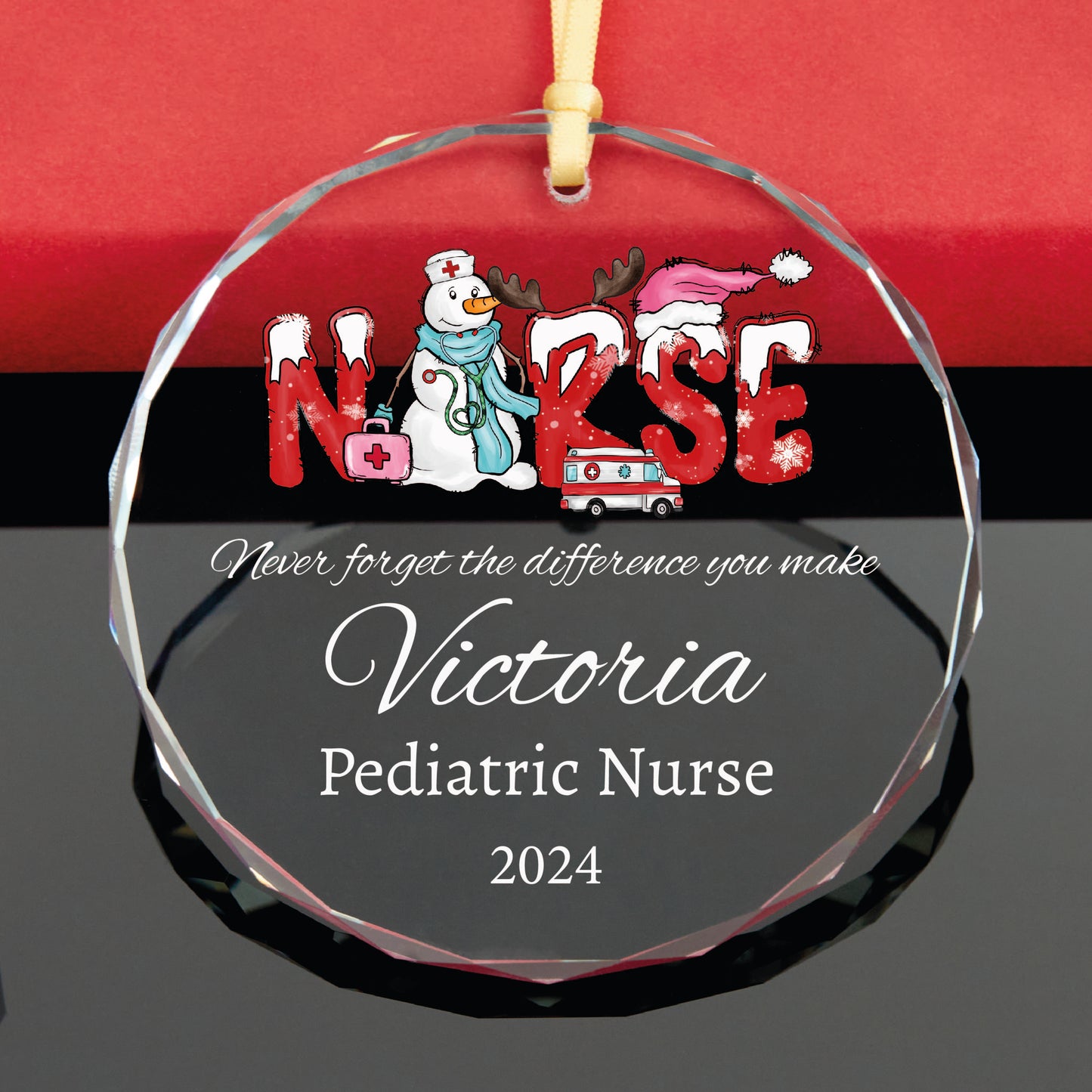 Personalized Nurse Christmas Ornament, Nurse Gift