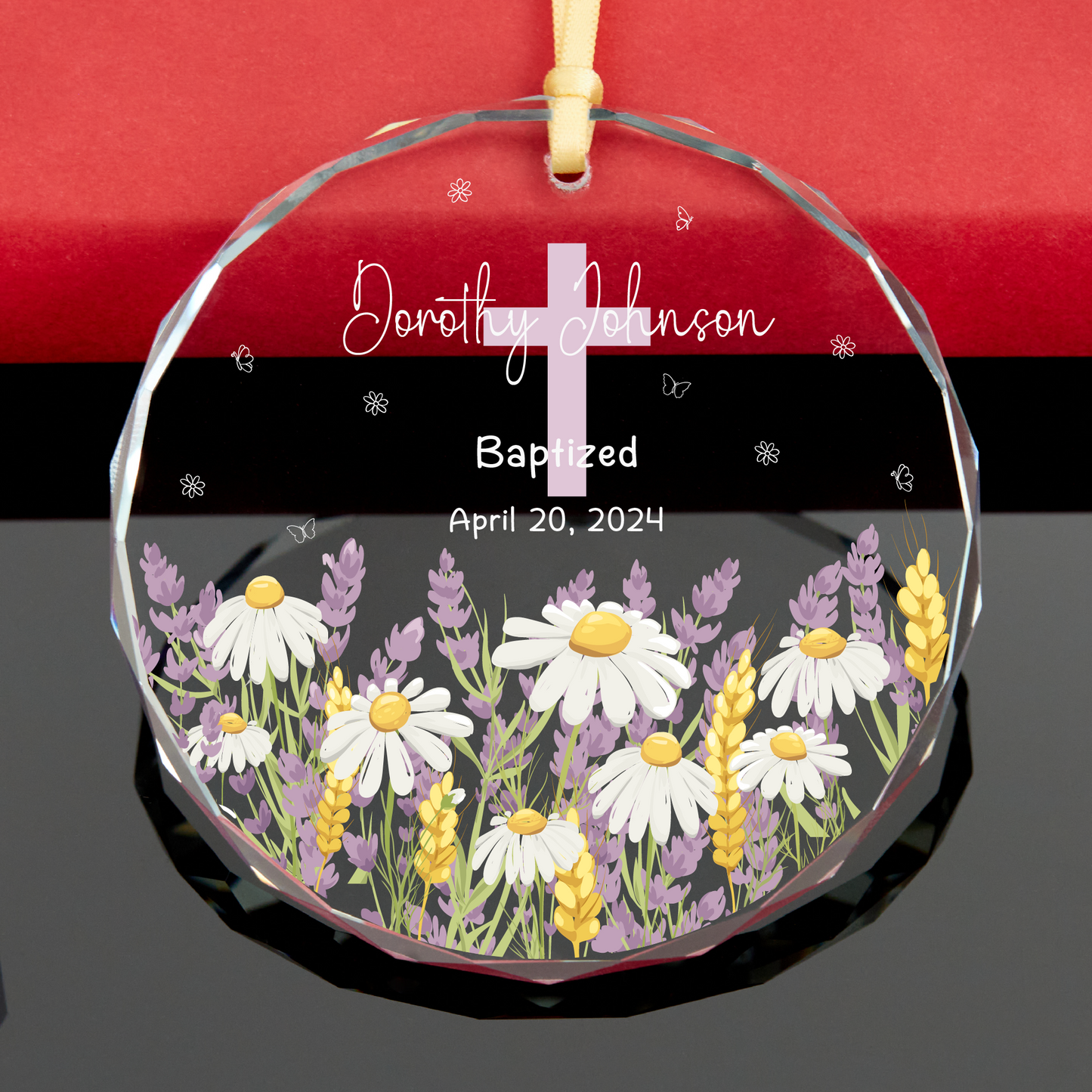 Personalized Baby Baptism Ornament