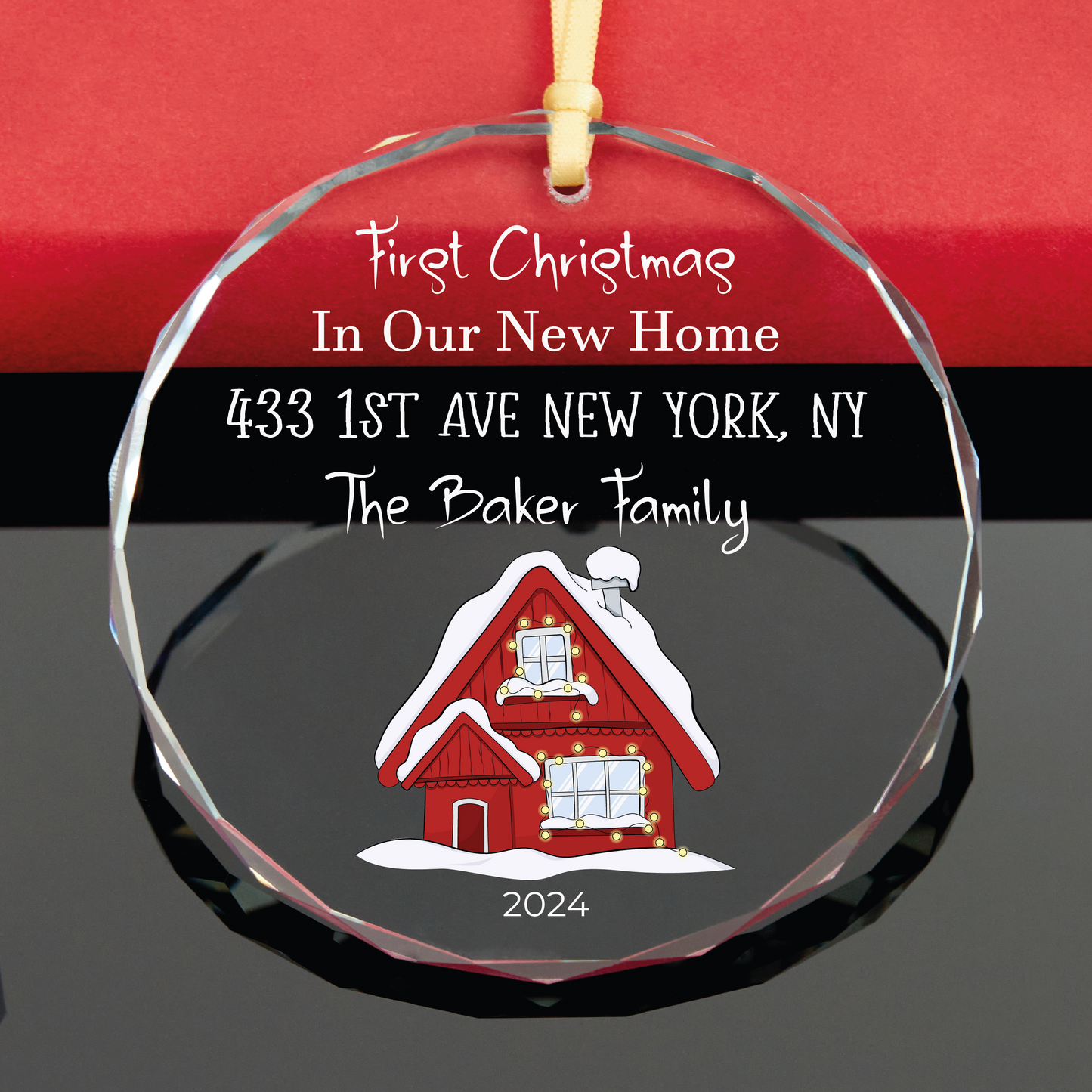 Personalized New Home Christmas Ornament, First Christmas In Our New Home Ornament