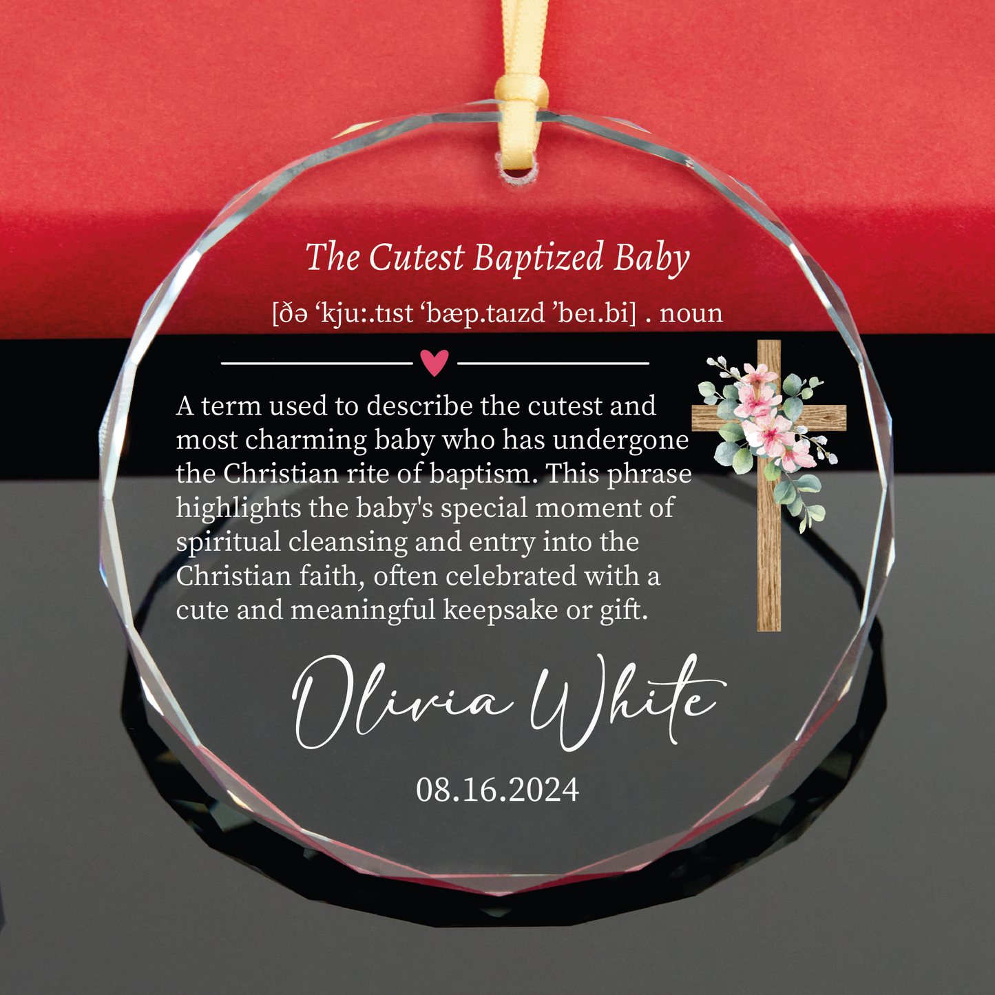 Personalized Baptism Ornament
