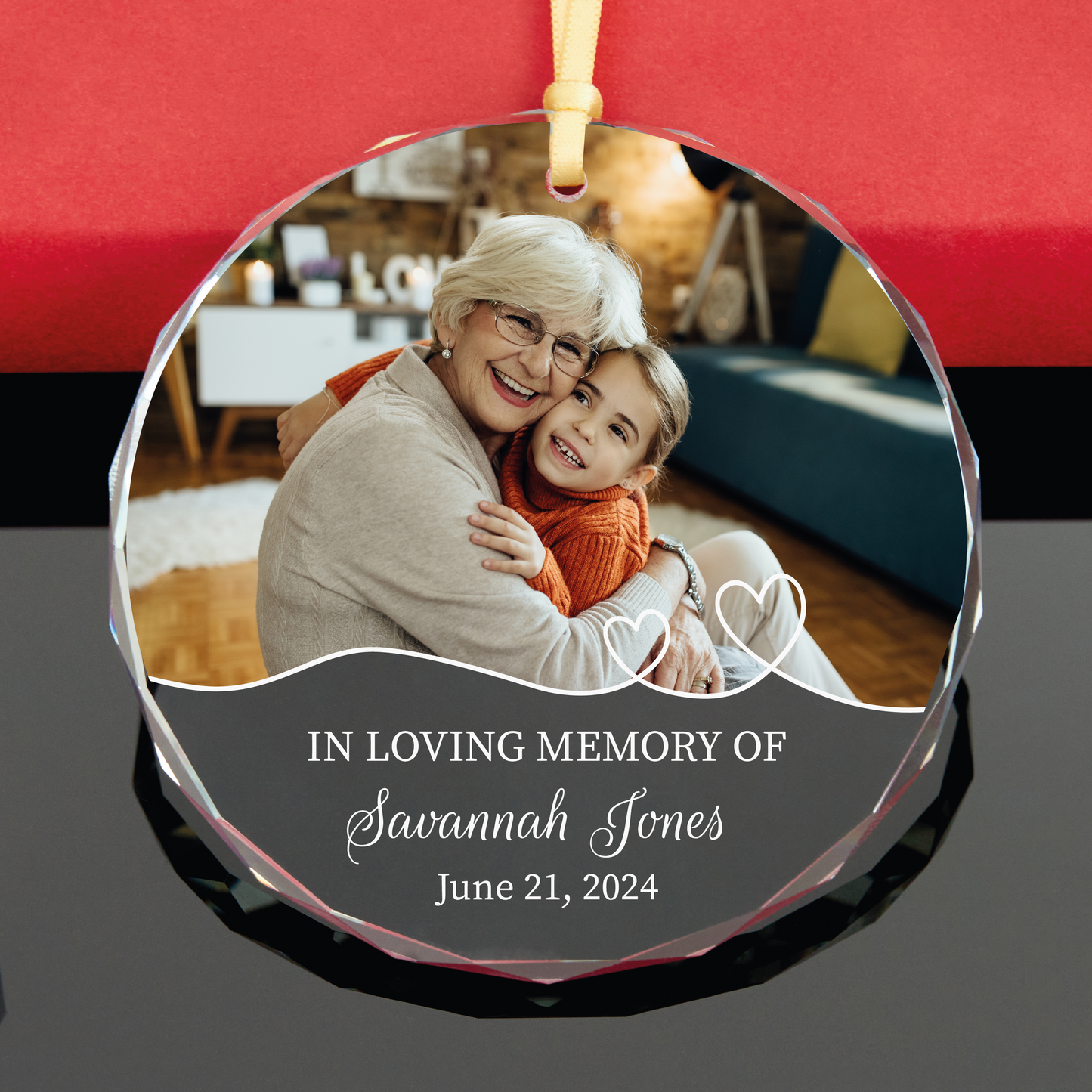 Personalized Memorial Photo Christmas Ornament
