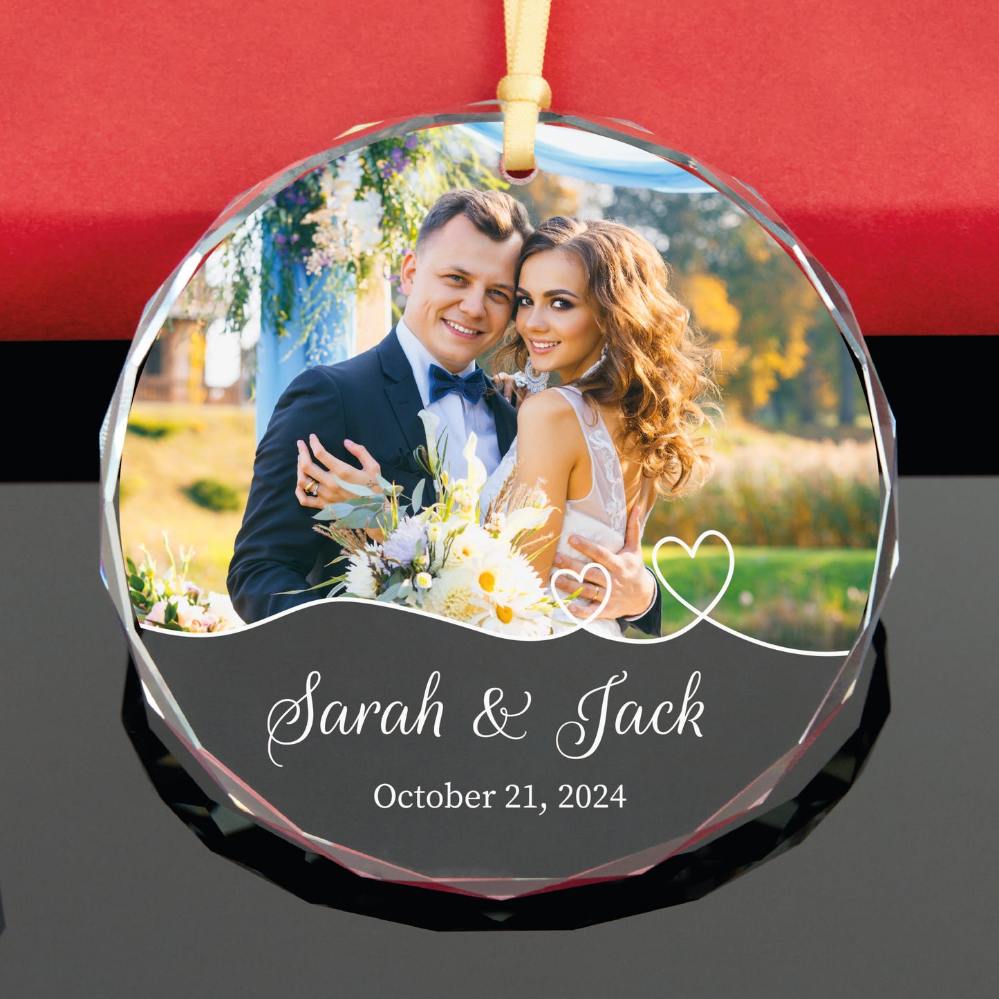Personalized First Christmas Married Ornament