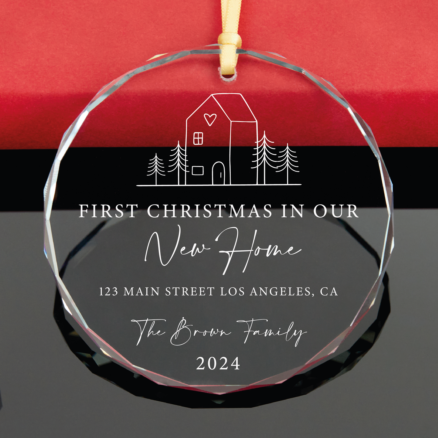 Personalized First Christmas In Our New Home Christmas Ornament