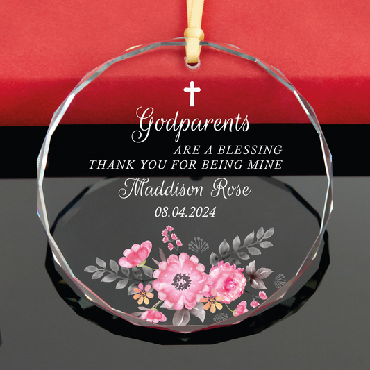 Personalized Baby Girl Baptism Ornament
