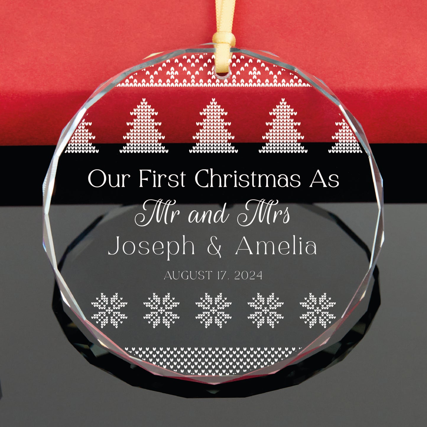Our First Christmas Married Ornament, Mr and Mrs Ornament
