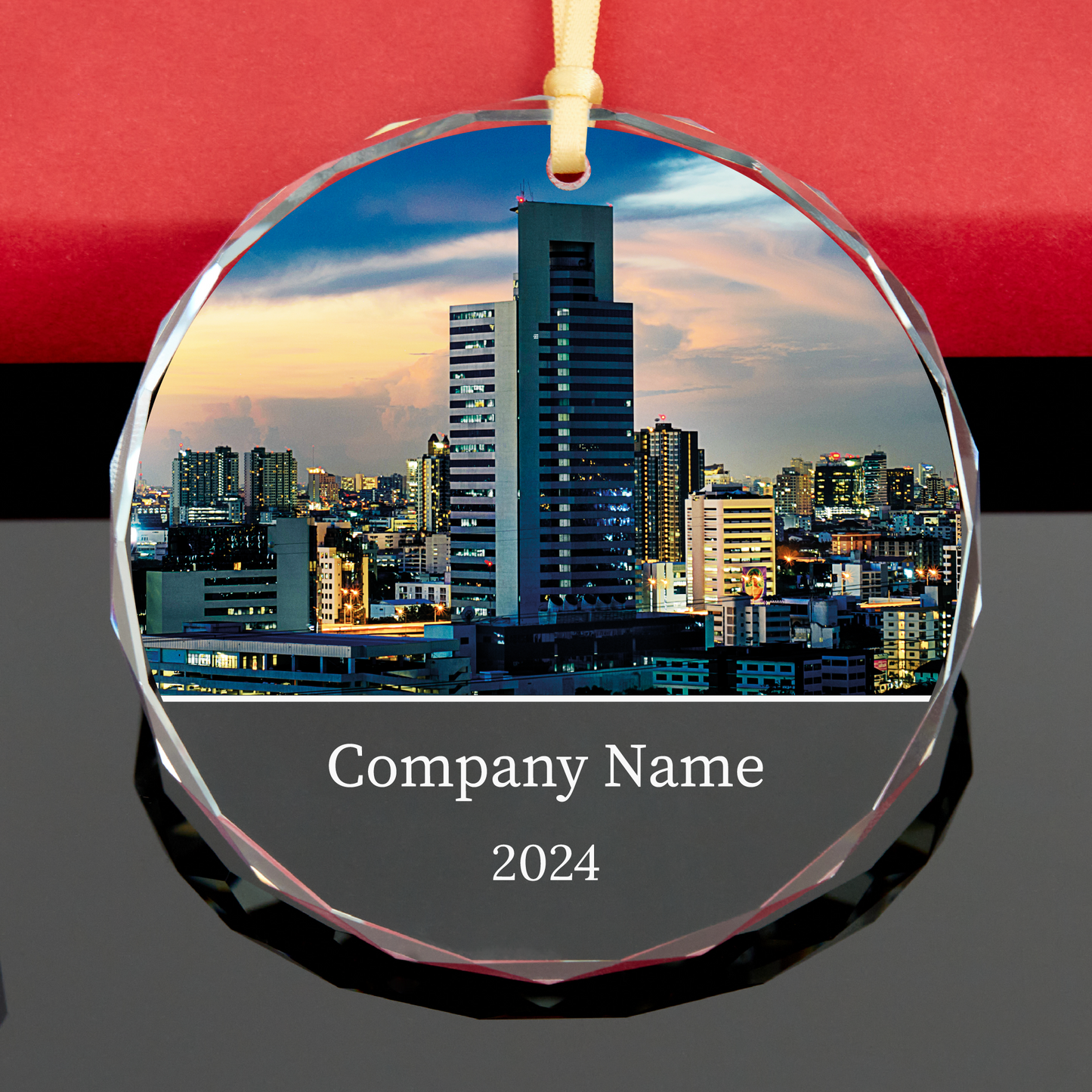 Personalized Photo Text Bulk Christmas Ornament