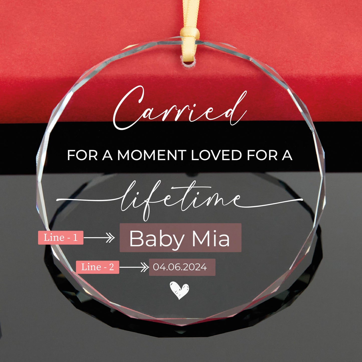 Personalized Baby Memorial Christmas Ornament