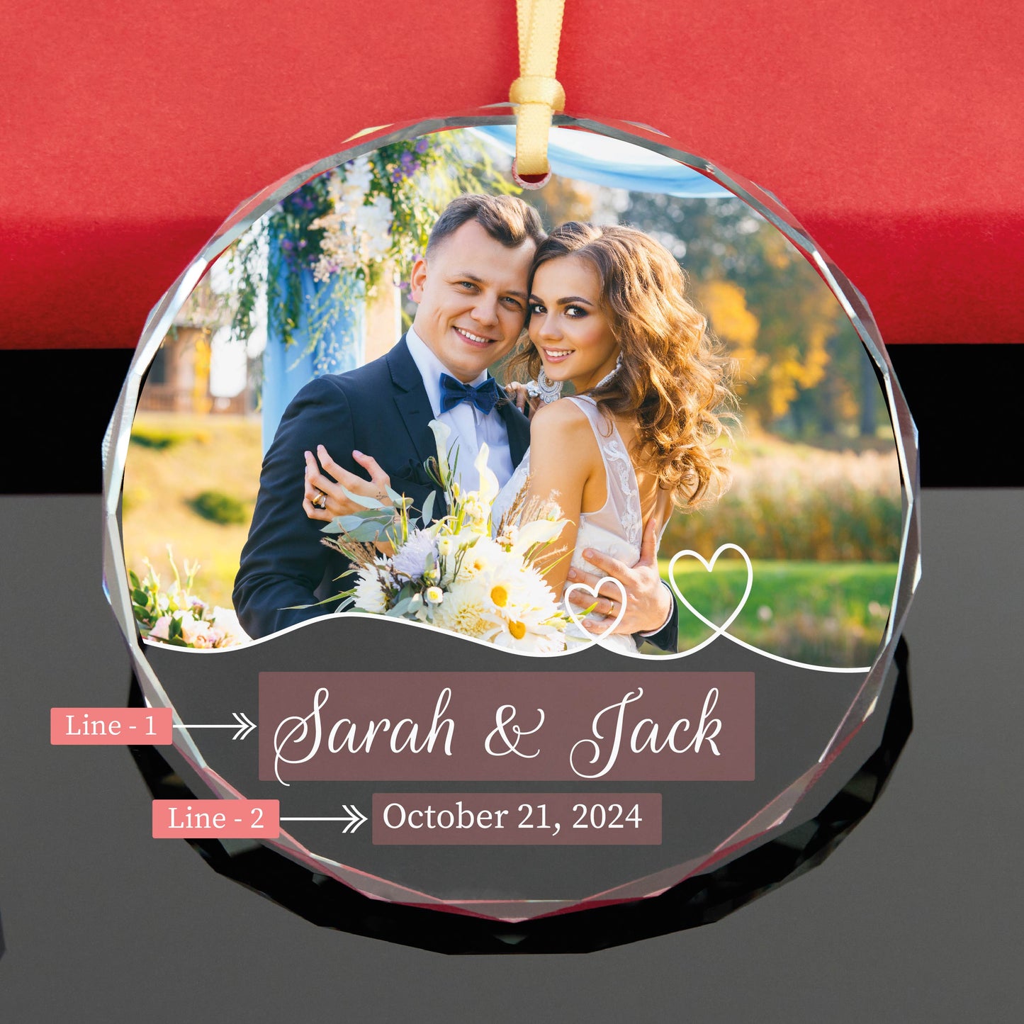 Personalized First Christmas Married Ornament