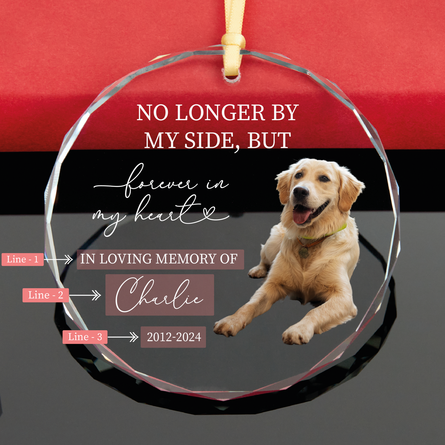 Personalized Dog Memorial Christmas Ornament