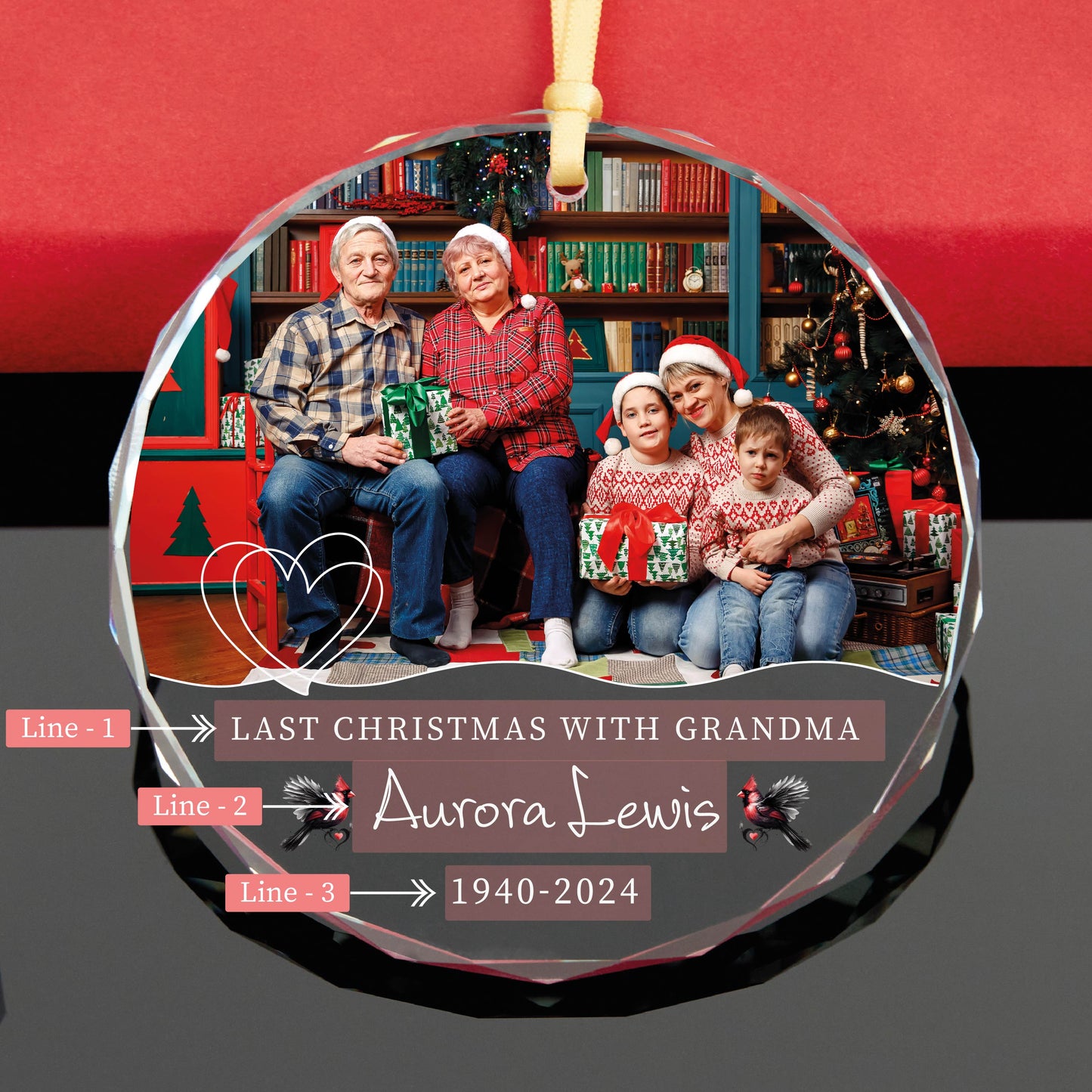 Personalized Memorial Christmas Ornament