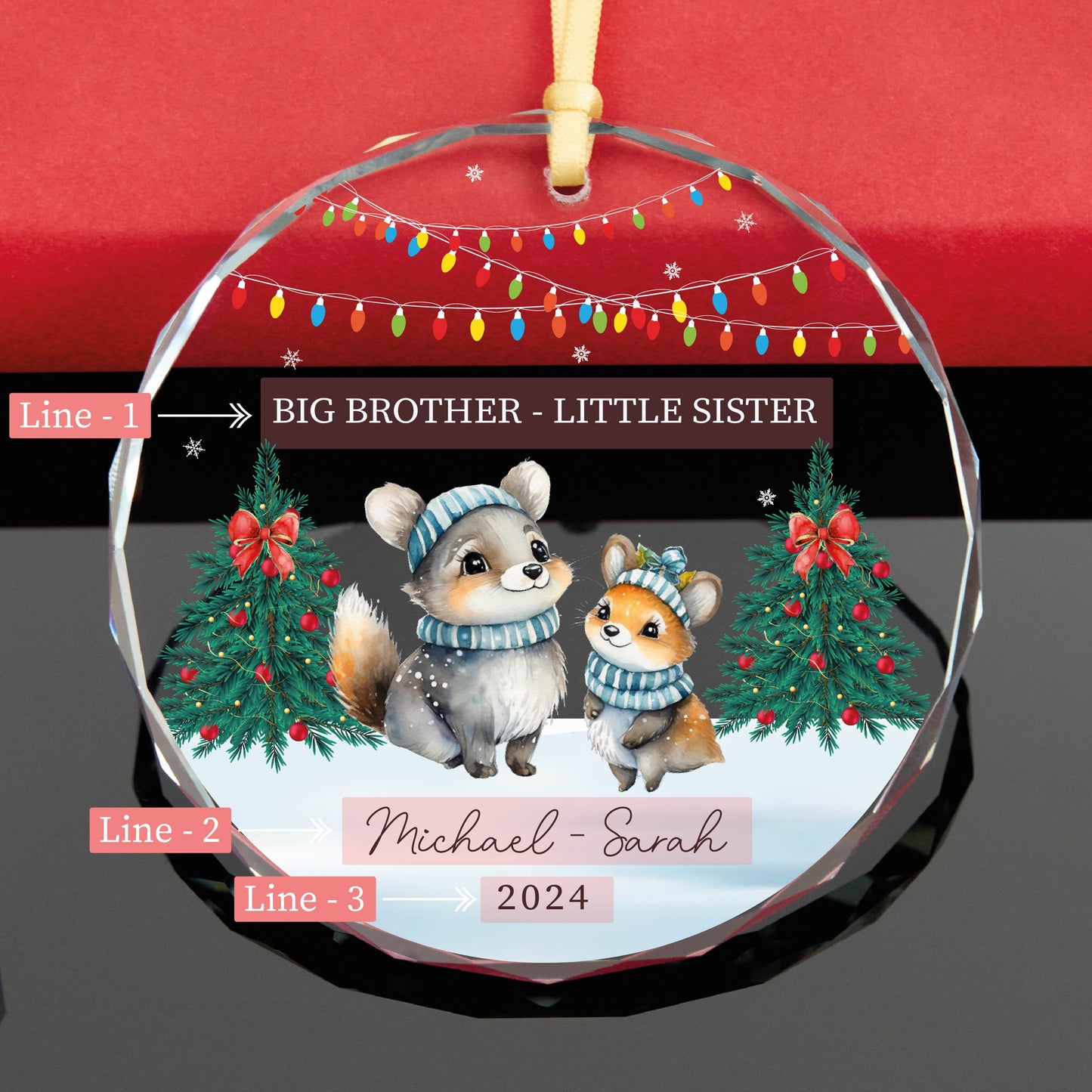 Personalized Family Christmas Ornament