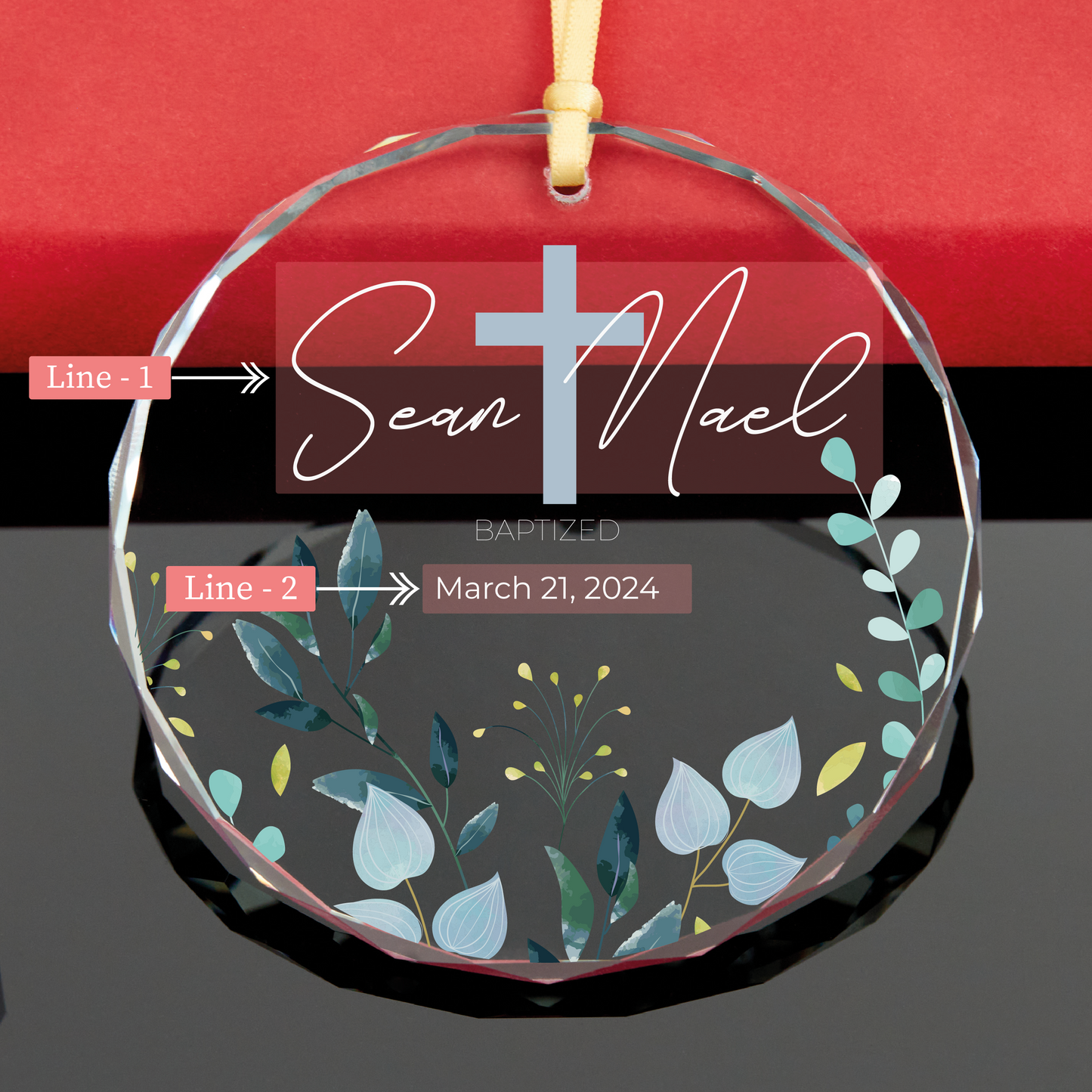 Personalized Baby Baptism Ornament