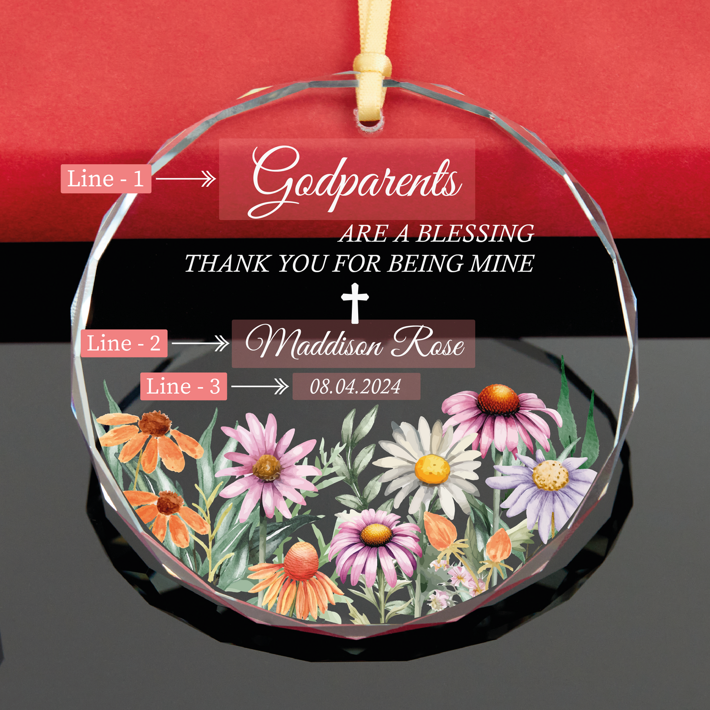 Personalized Baby Baptism Ornament