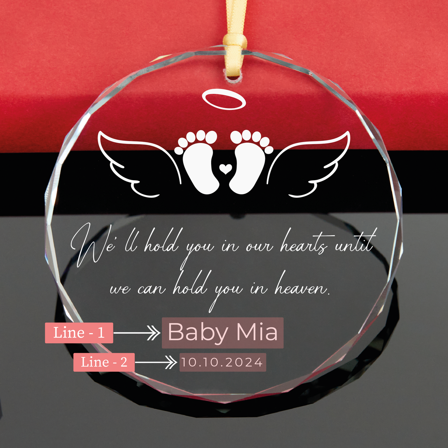 Personalized Baby Loss Christmas Ornament