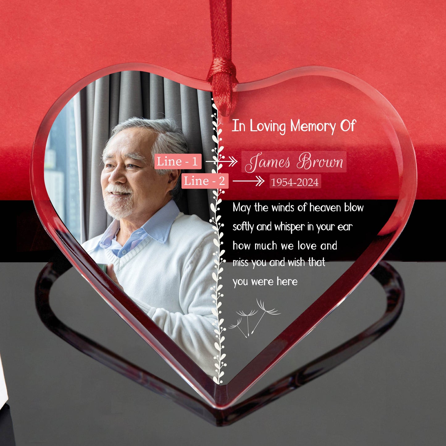 Personalized Photo Memorial Ornament