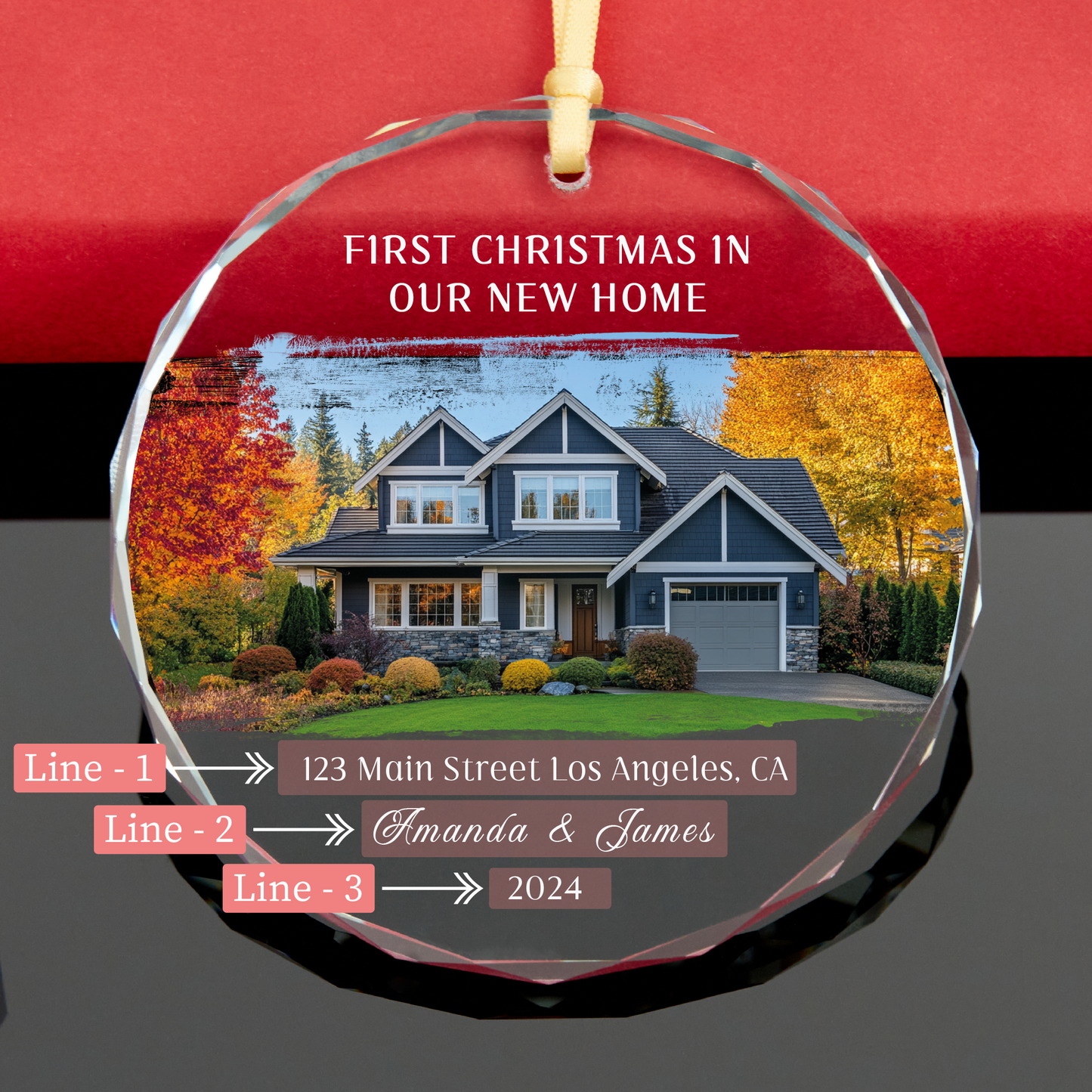 Personalized Photo New Home Christmas Ornament