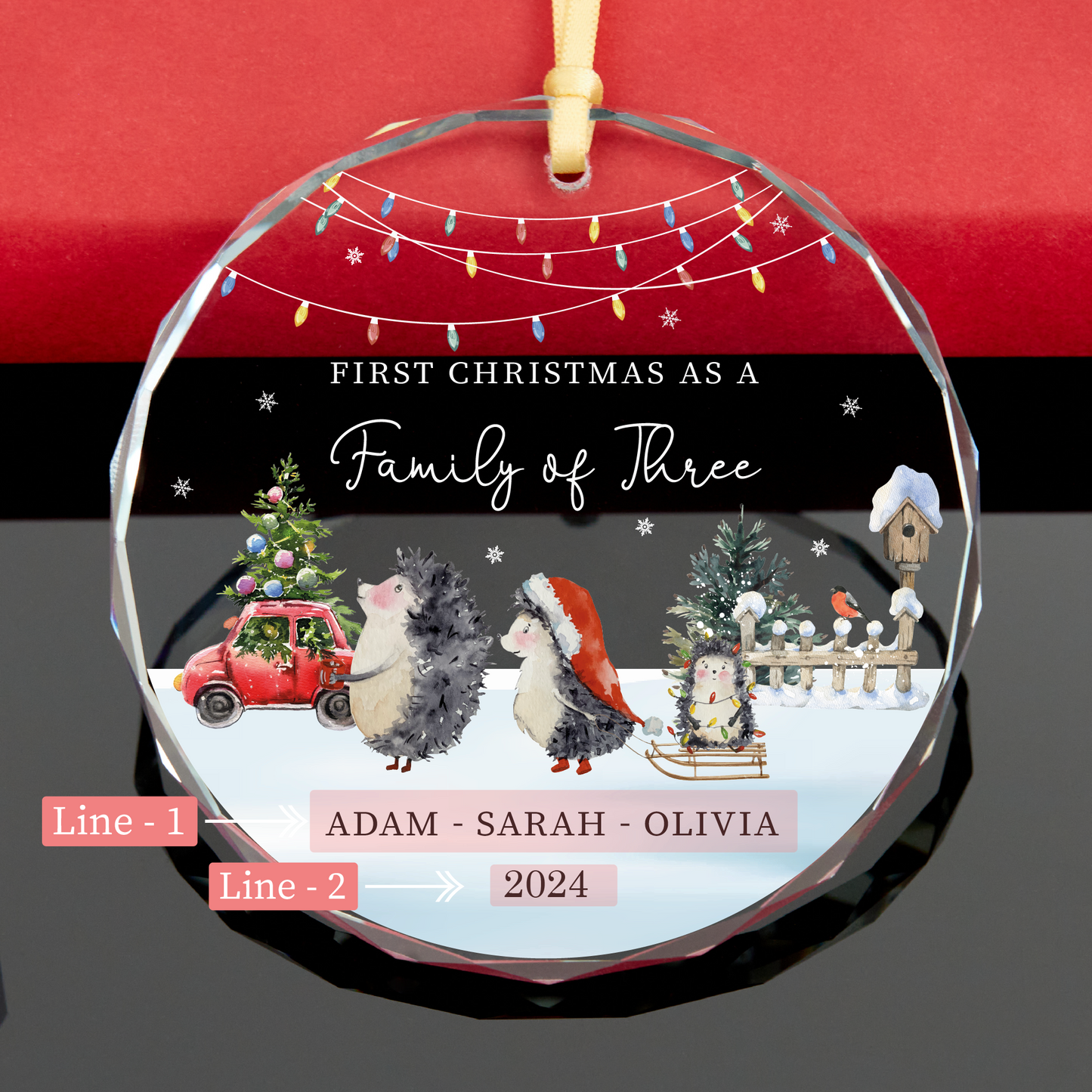 Personalized Family Christmas Ornament