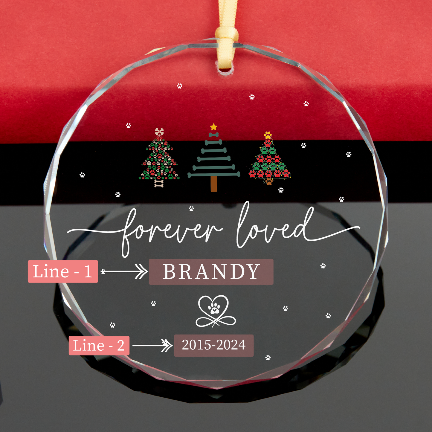 Personalized Dog Memorial Ornament