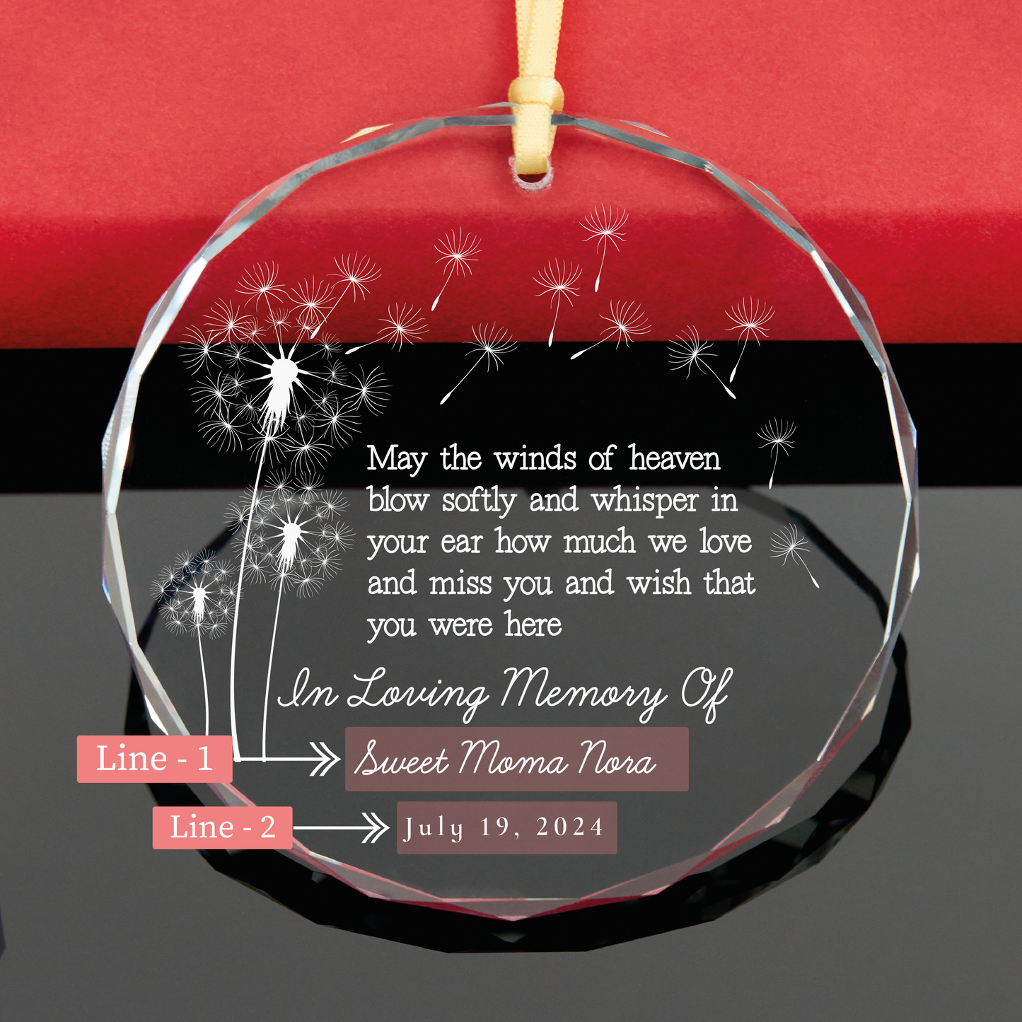 Personalized Memorial Christmas Ornament
