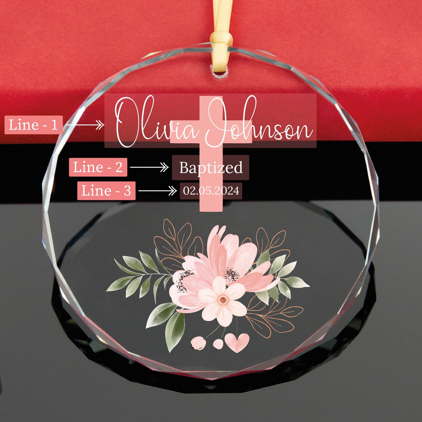 Personalized Baby Baptism Ornament