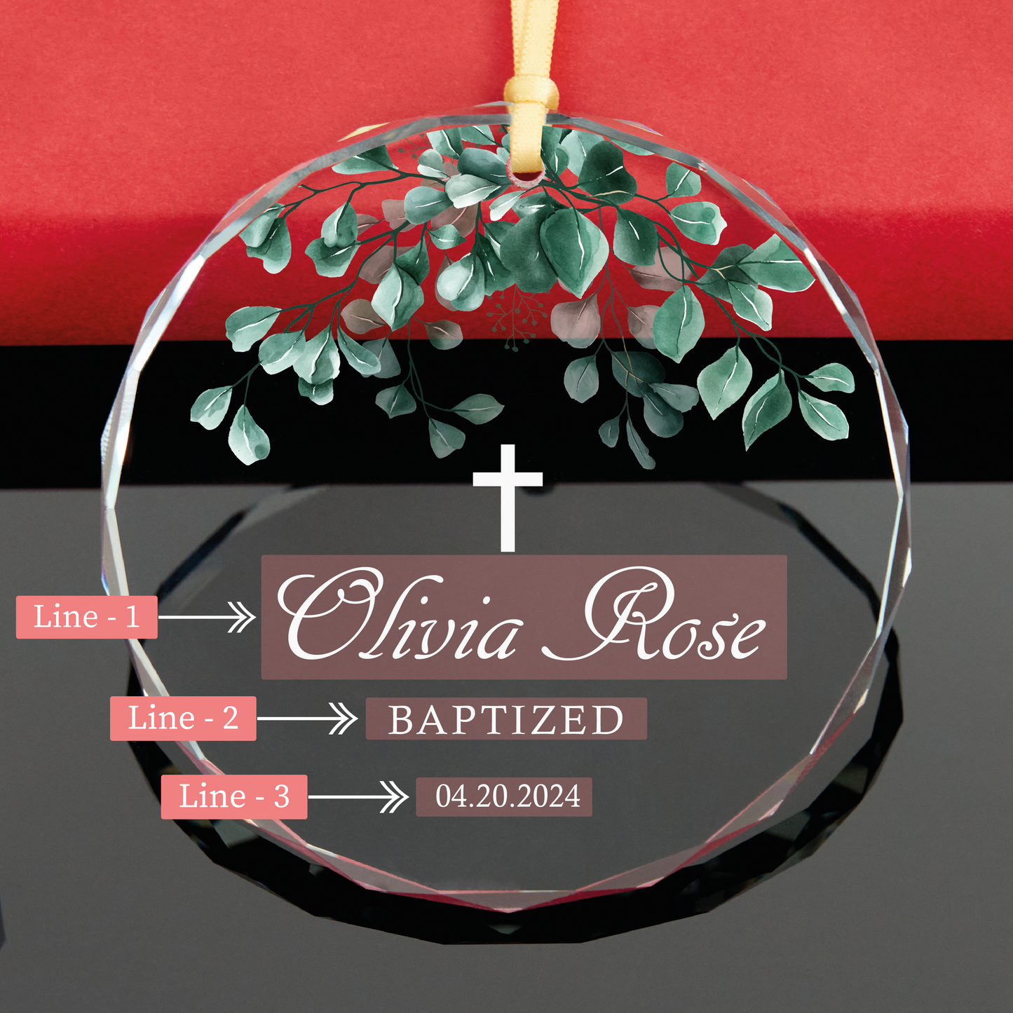 Personalized Baptism Ornament