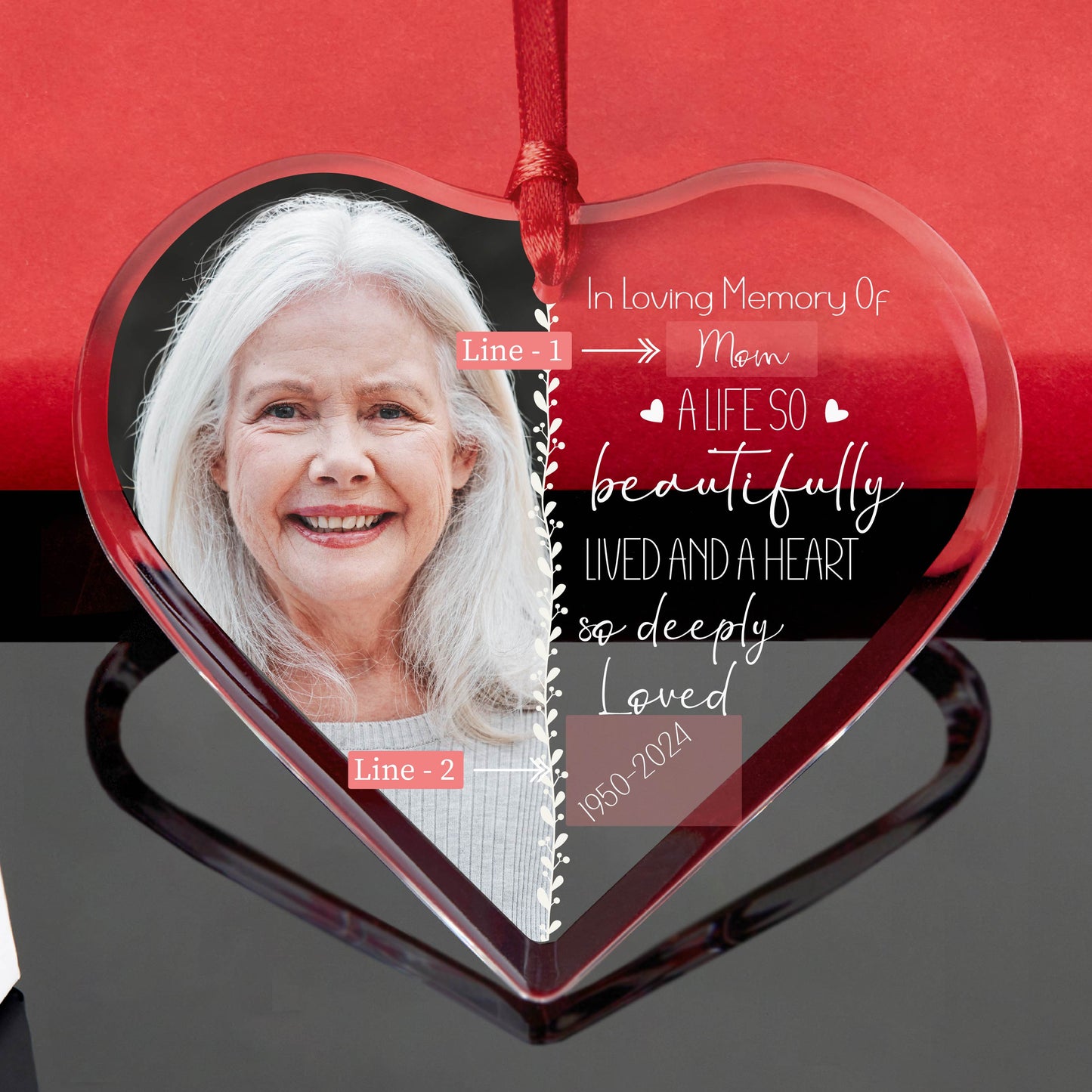 Personalized Remembrance Memorial Christmas Ornament