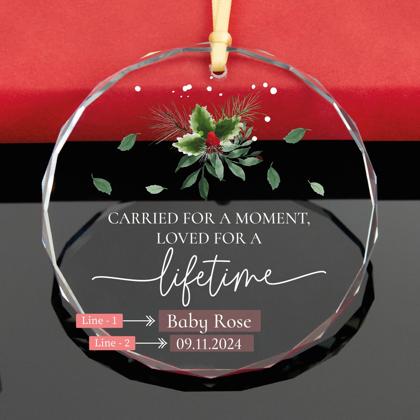 Personalized Baby Memorial Christmas Ornament