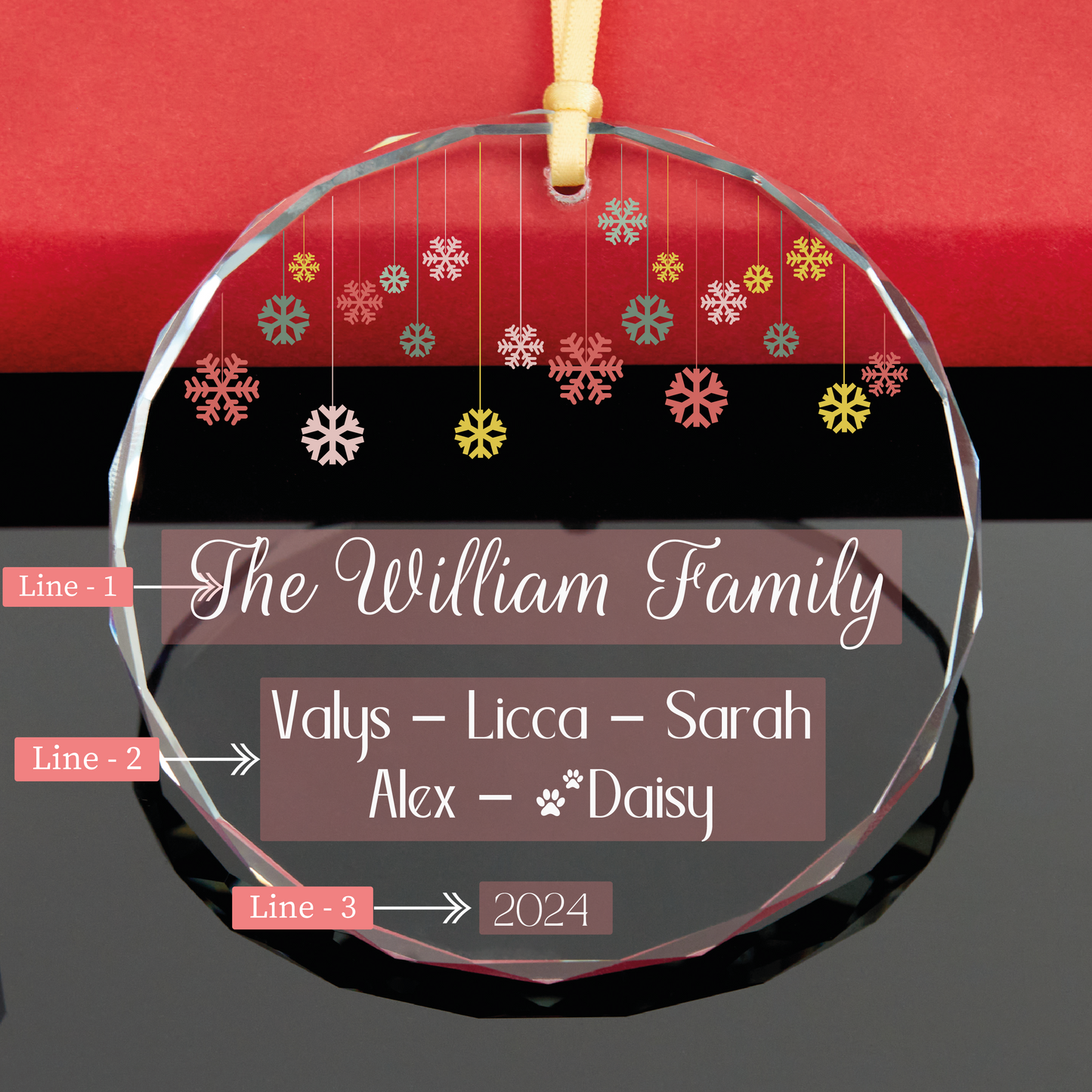 Personalized Family Christmas Ornament