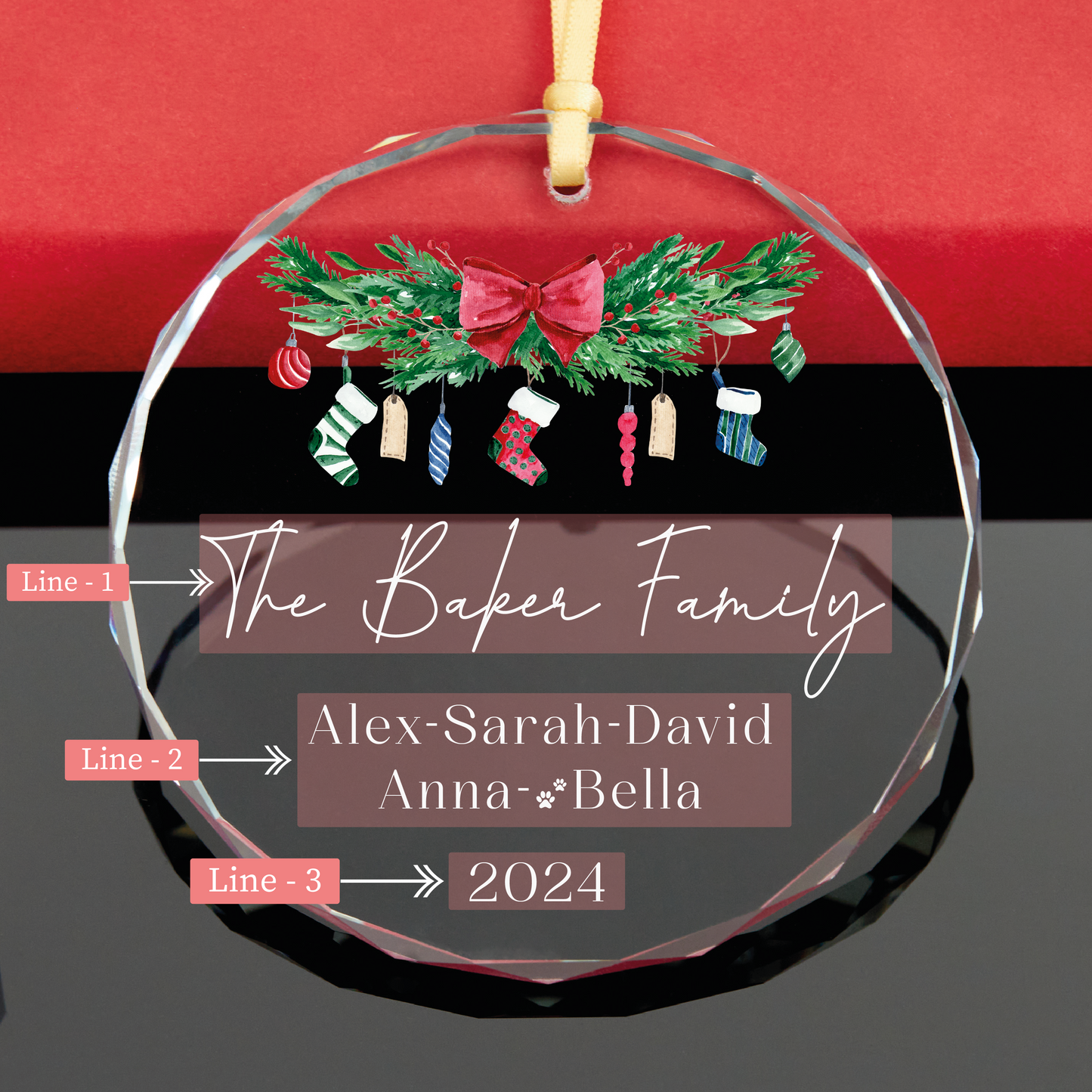 Personalized Family Family Christmas Ornament