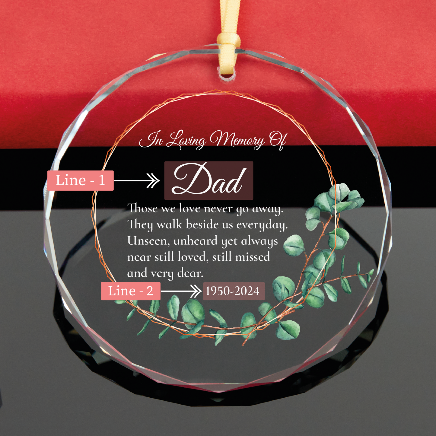 Personalized Memorial Christmas Ornament