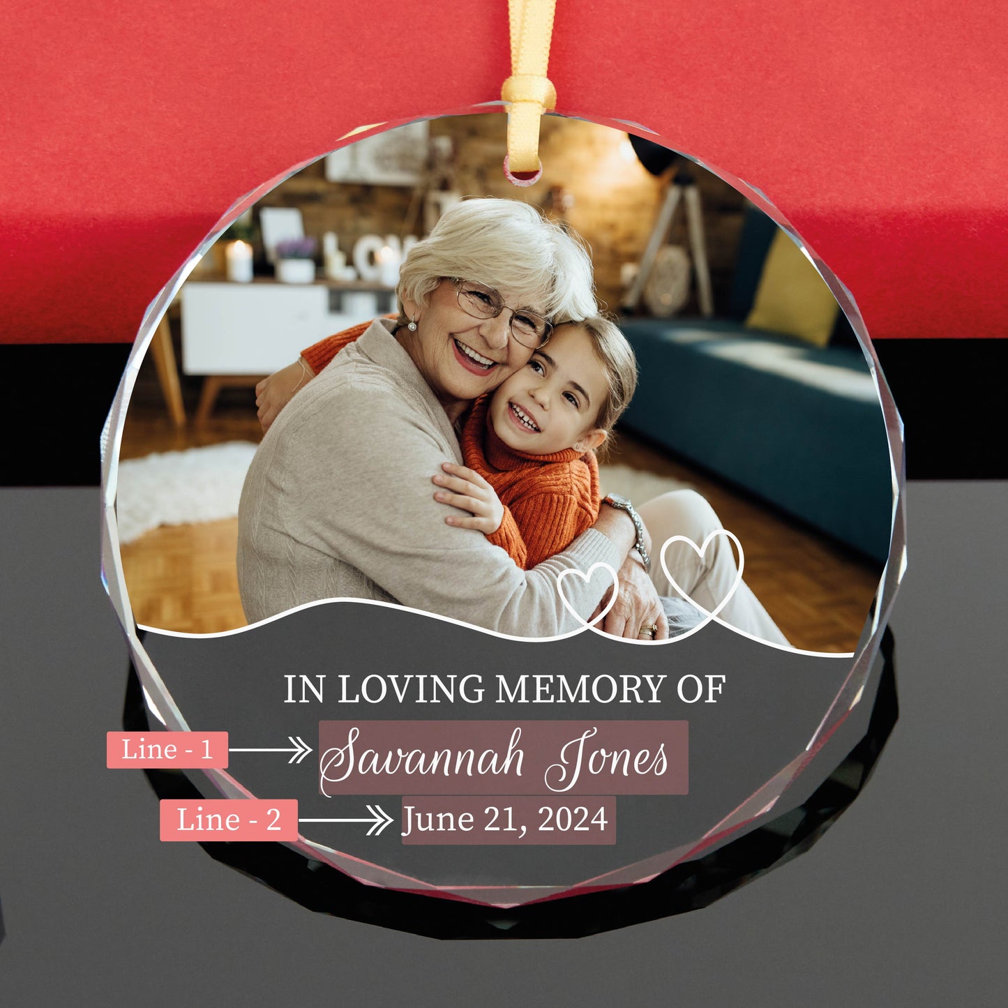 Personalized Memorial Photo Christmas Ornament