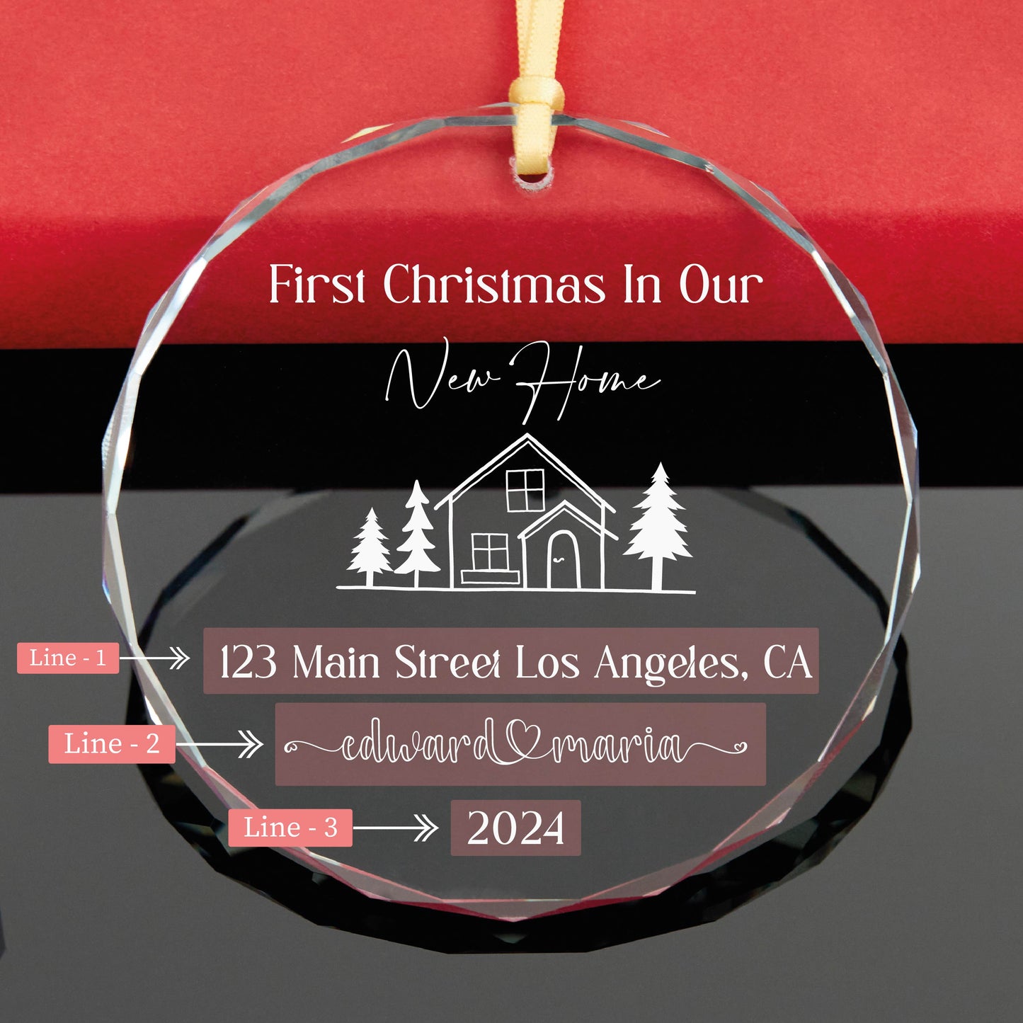 Personalized New Home Christmas Ornament