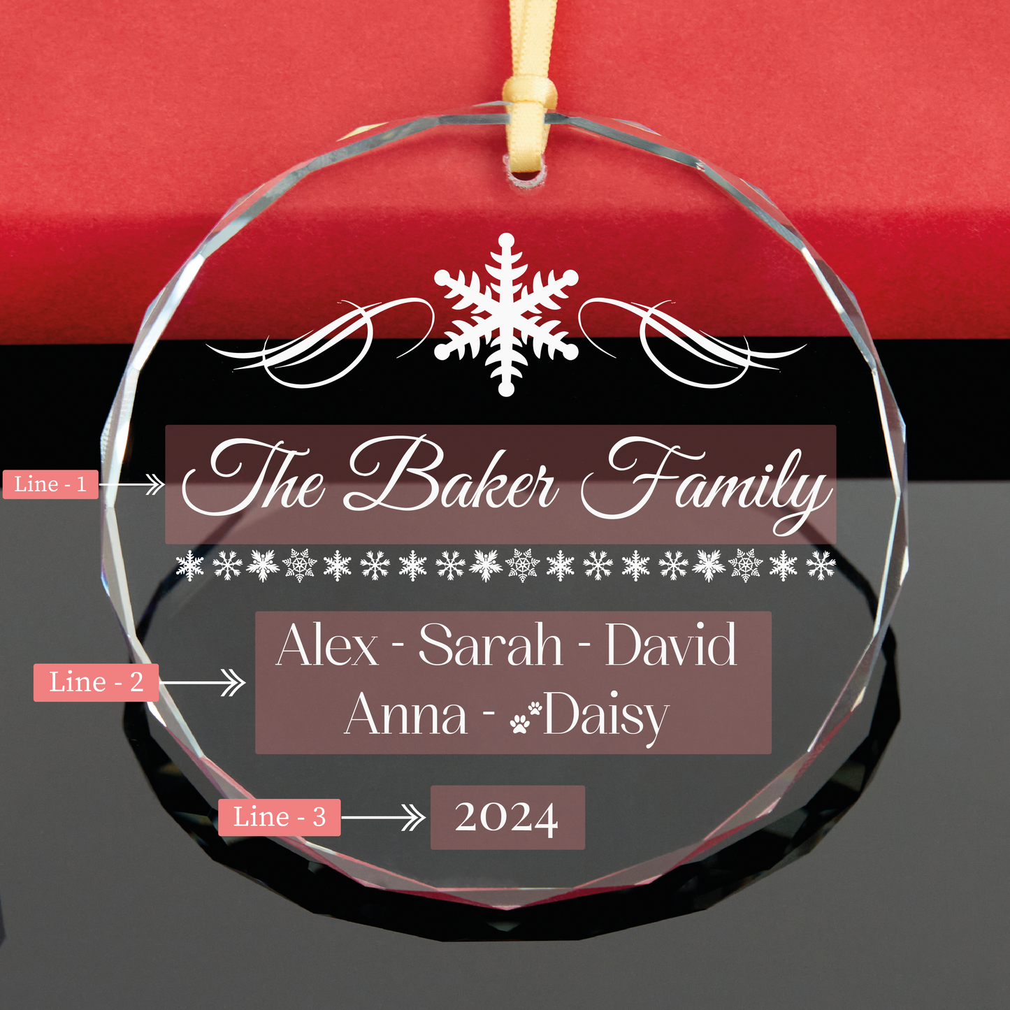 Personalized 2024 Family Christmas Ornament