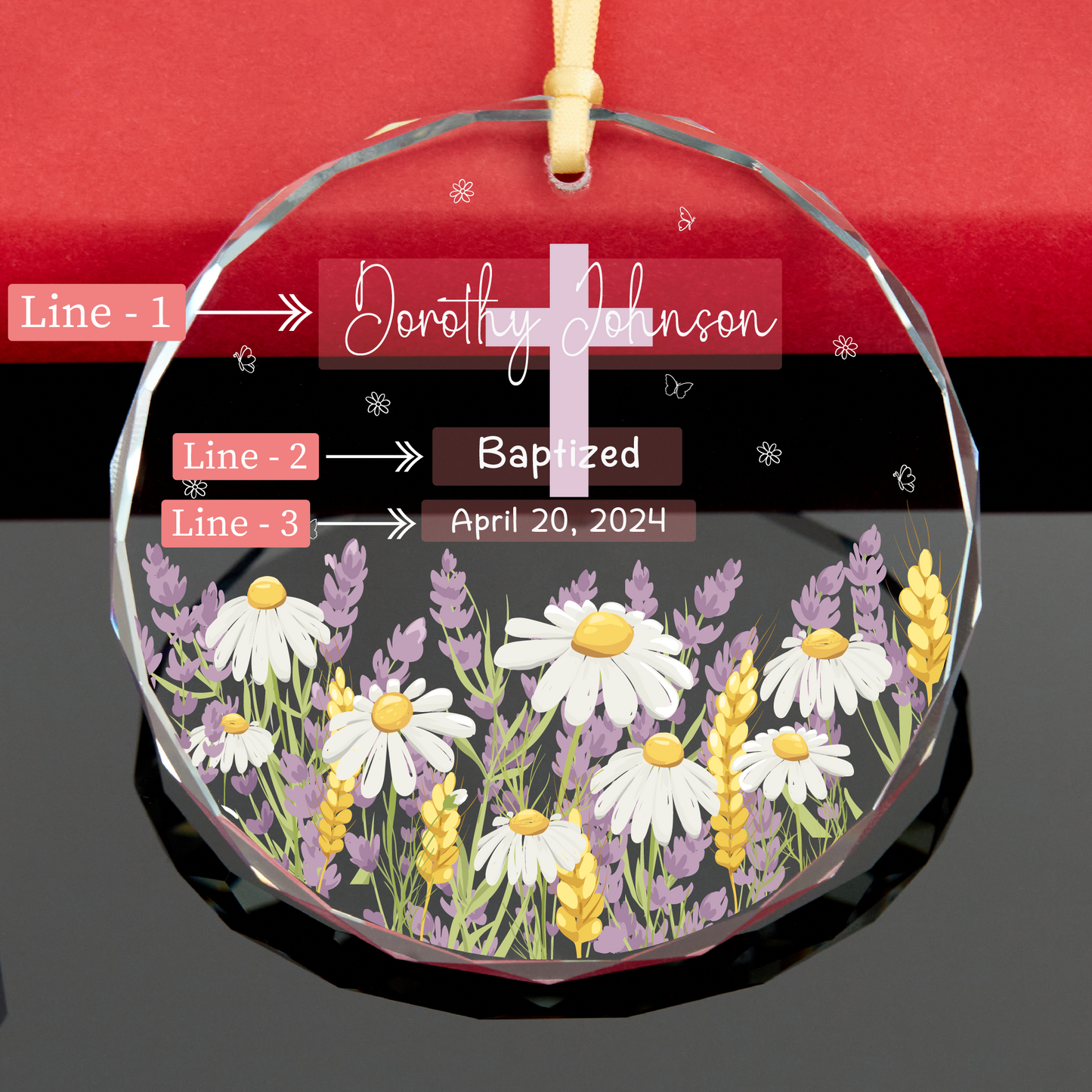 Personalized Baby Baptism Ornament