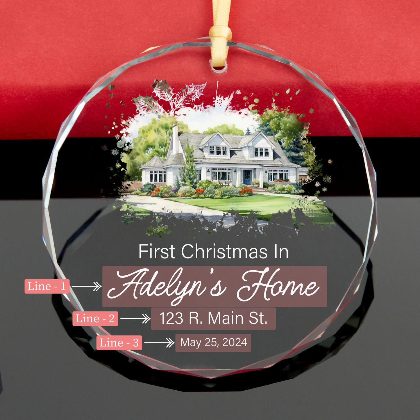 Personalized New Home Christmas Ornament