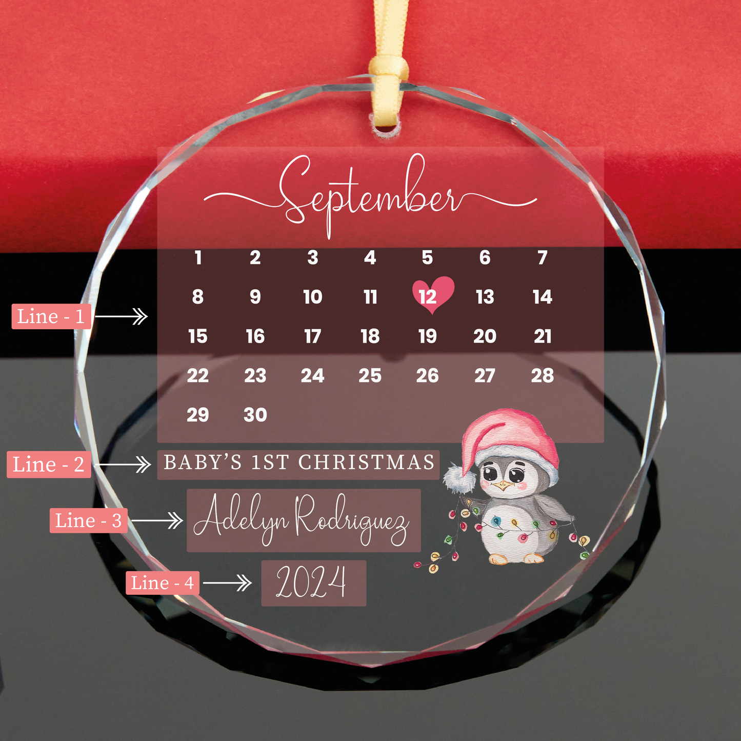 Personalized Baby's First Christmas Ornament