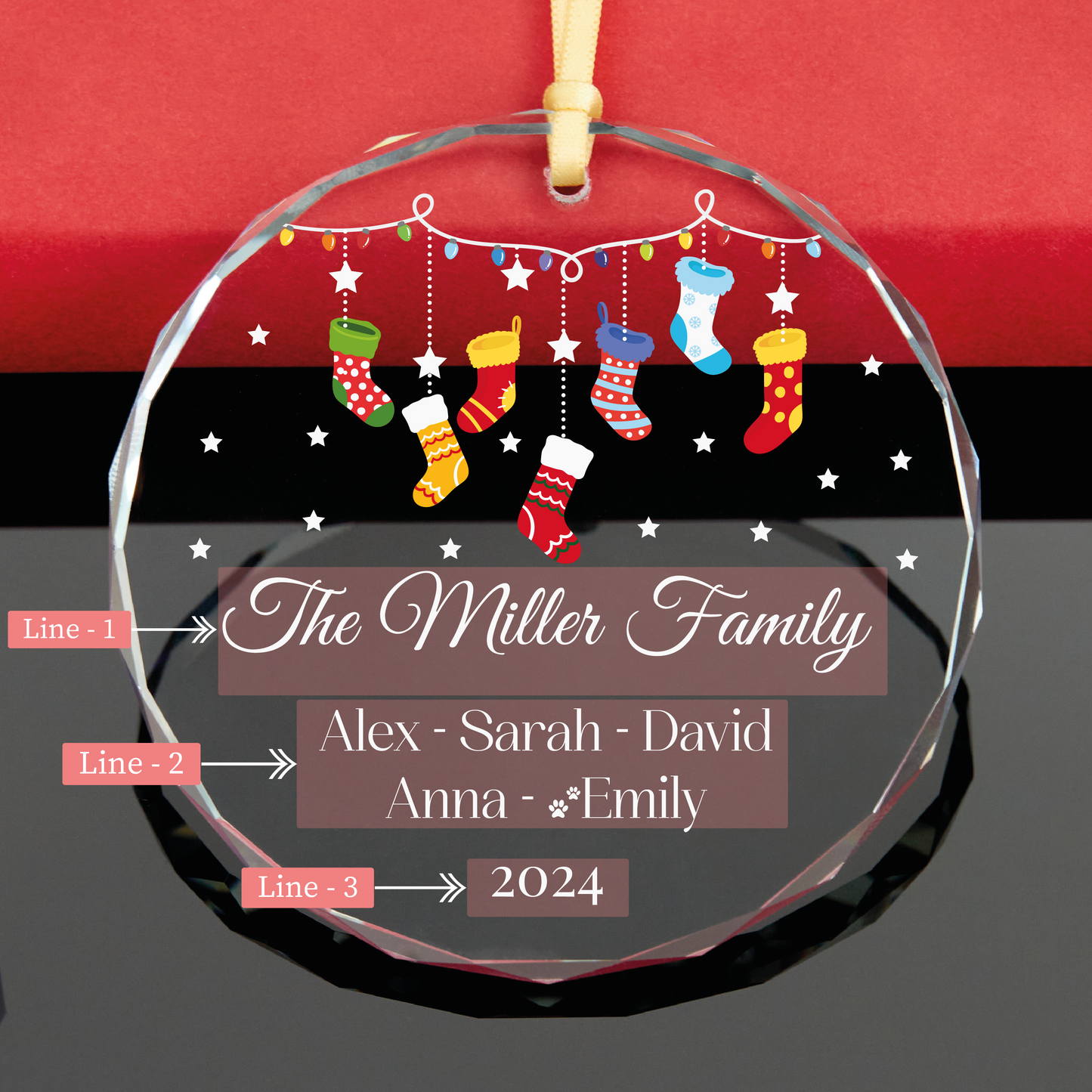 Personalized Family Christmas Ornament