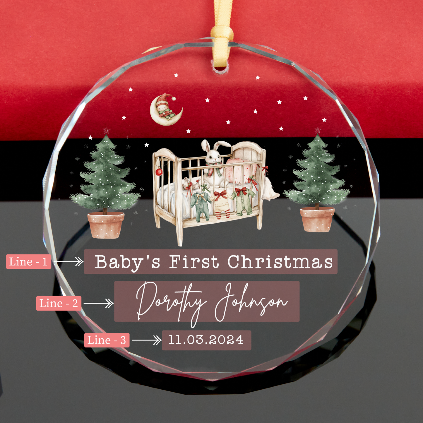 Personalized Baby First Christmas Ornament