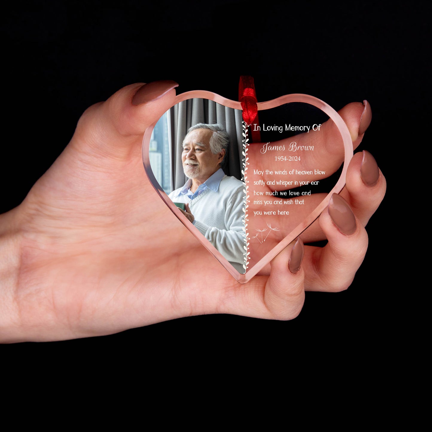 Personalized Photo Memorial Ornament