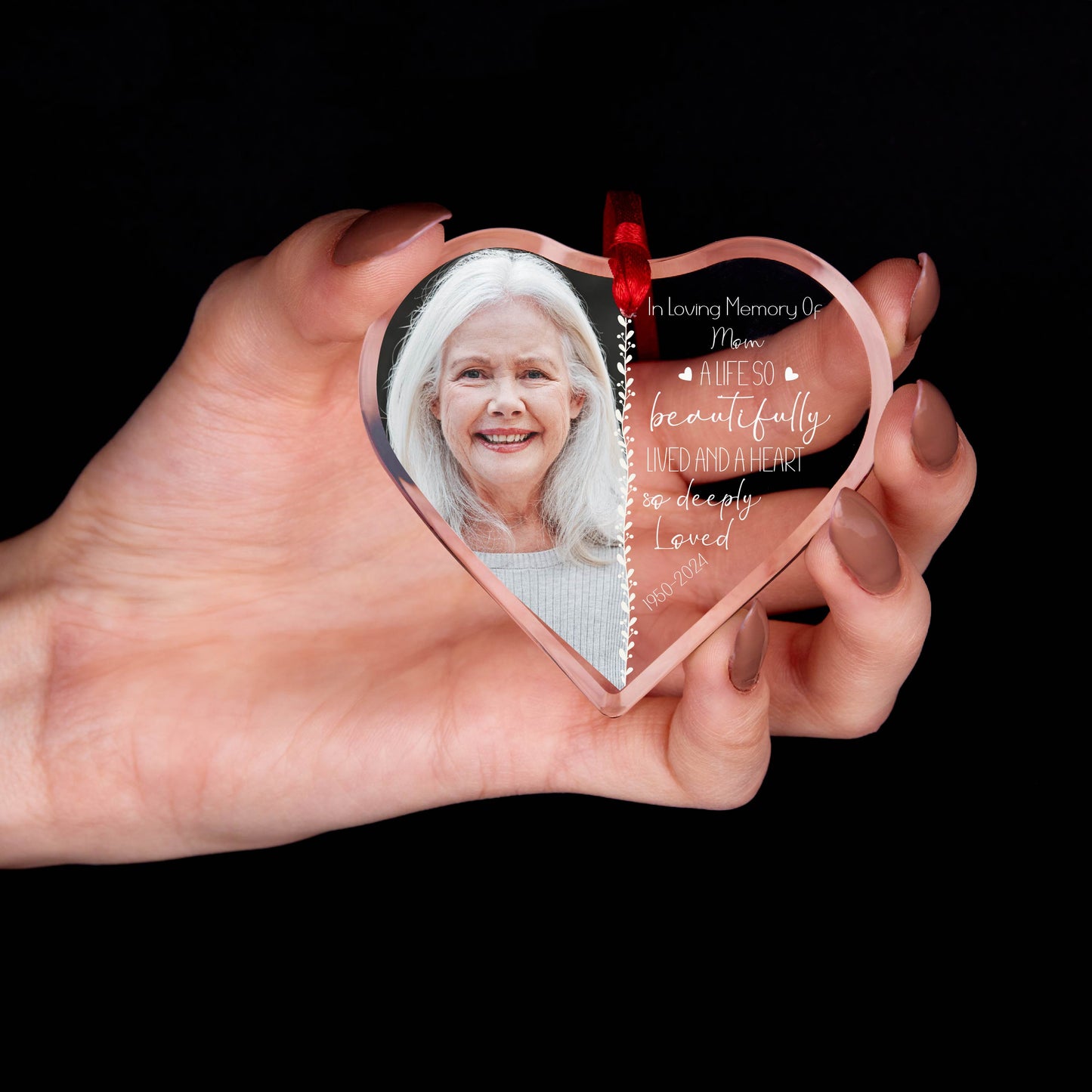Personalized Remembrance Memorial Christmas Ornament