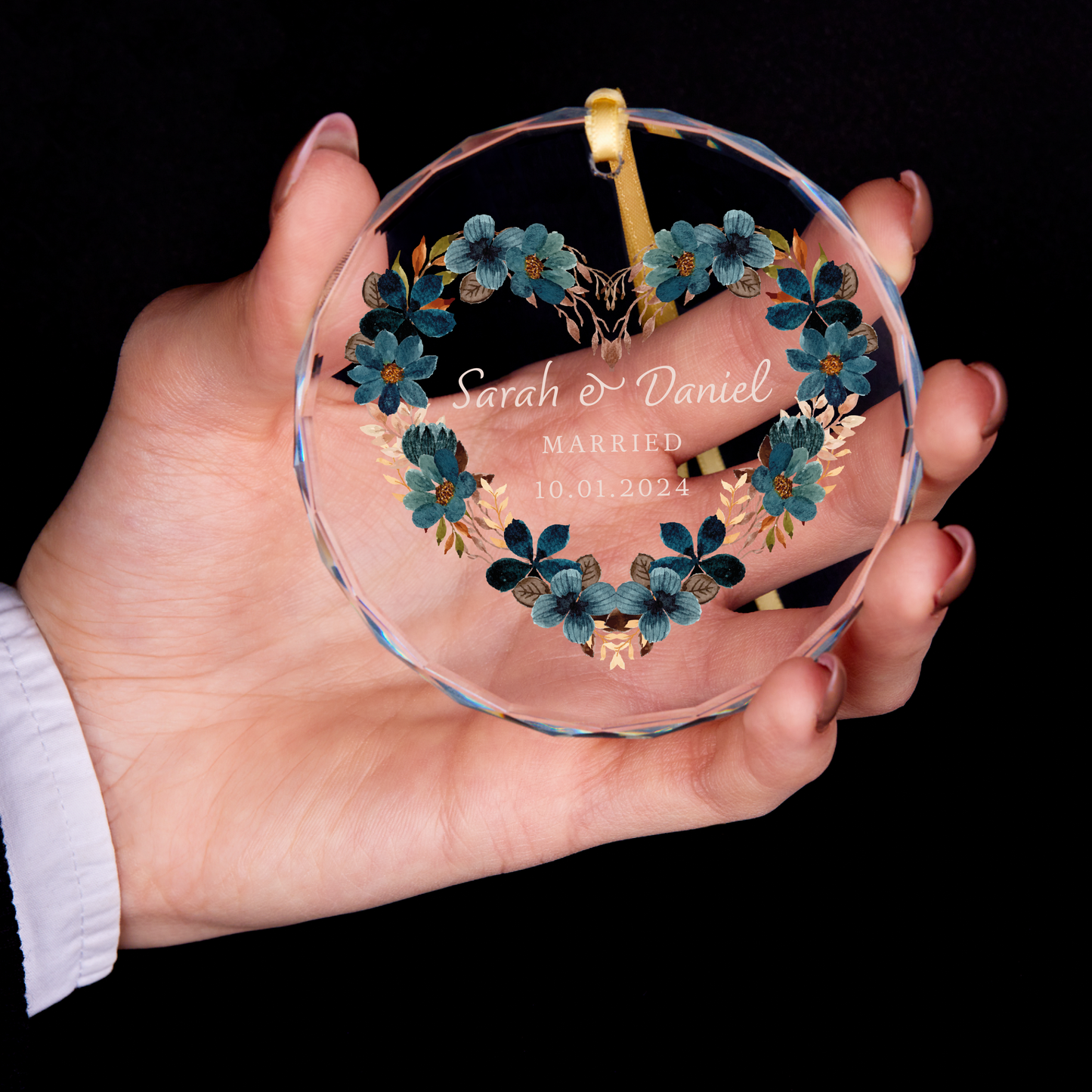 Personalized First Christmas Married Ornament
